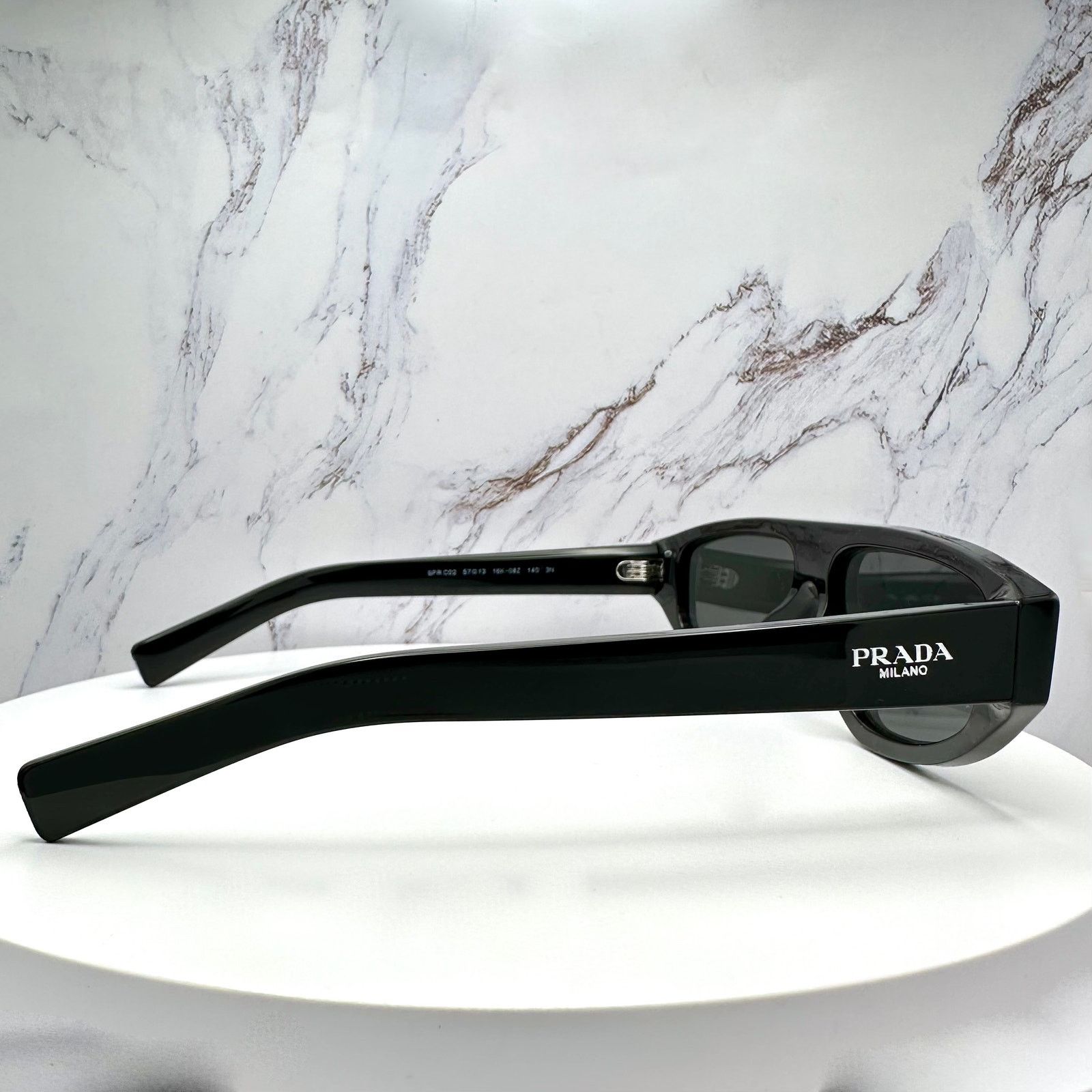 Prada New PRADA Sunglasses Black Gray Lens Authentic Prada Size ONE SIZE - 17 Thumbnail