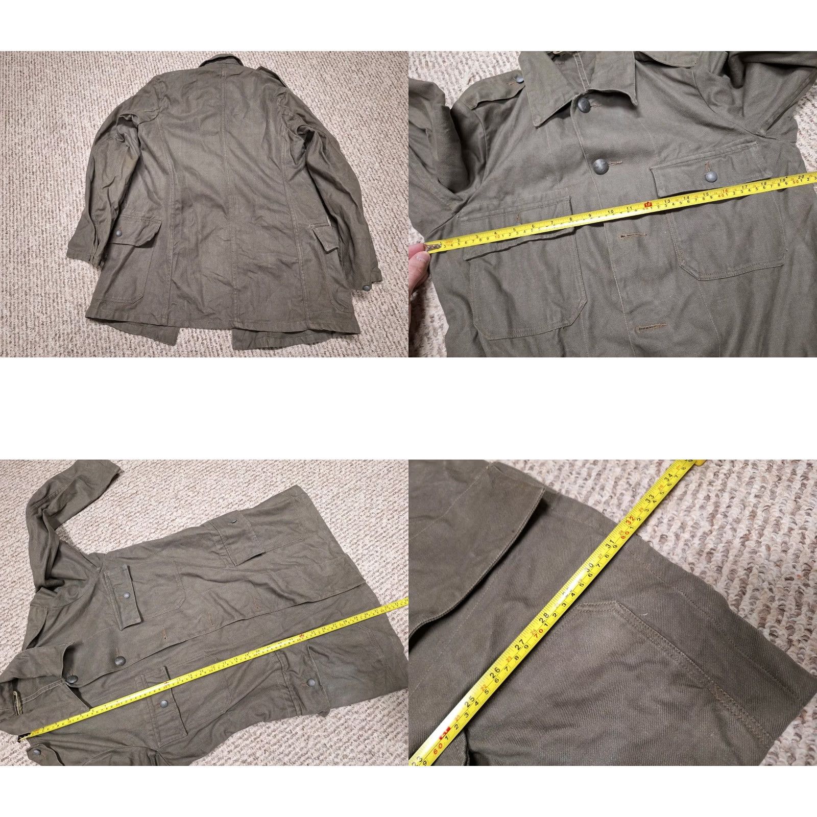 Vintage VINTAGE Three Crown 1940s Swedish Military Coat Shirt Army Jacket M/L Coat Military Jacket Men M/L Solid Size US M / EU 48-50 / 2 - 8 Thumbnail