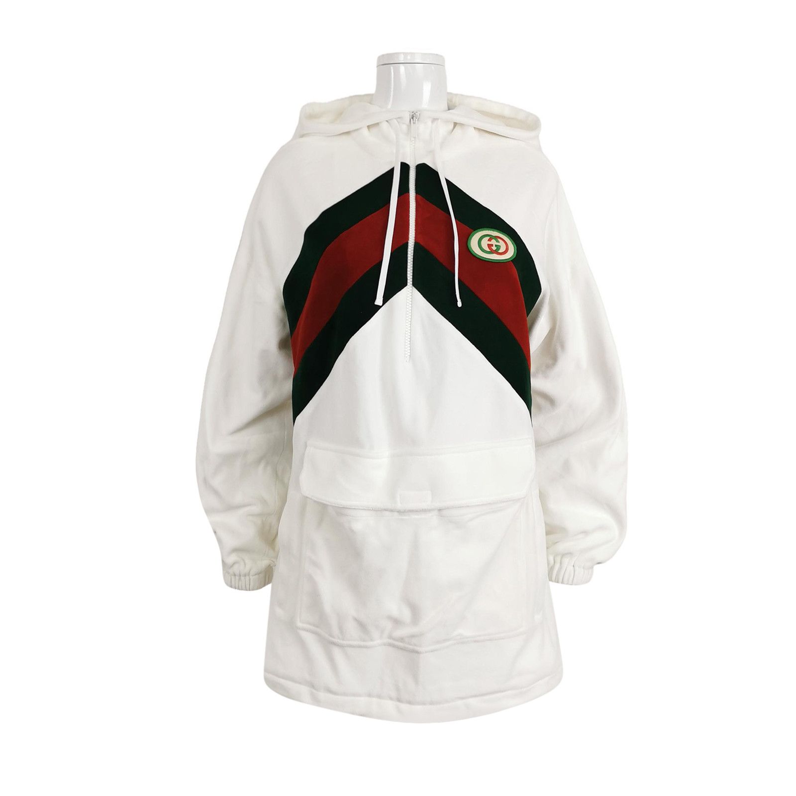 Gucci Gucci Striped Logo Patch Hoodie XS Size XS / US 0-2 / IT 36-38 - 1 Thumbnail