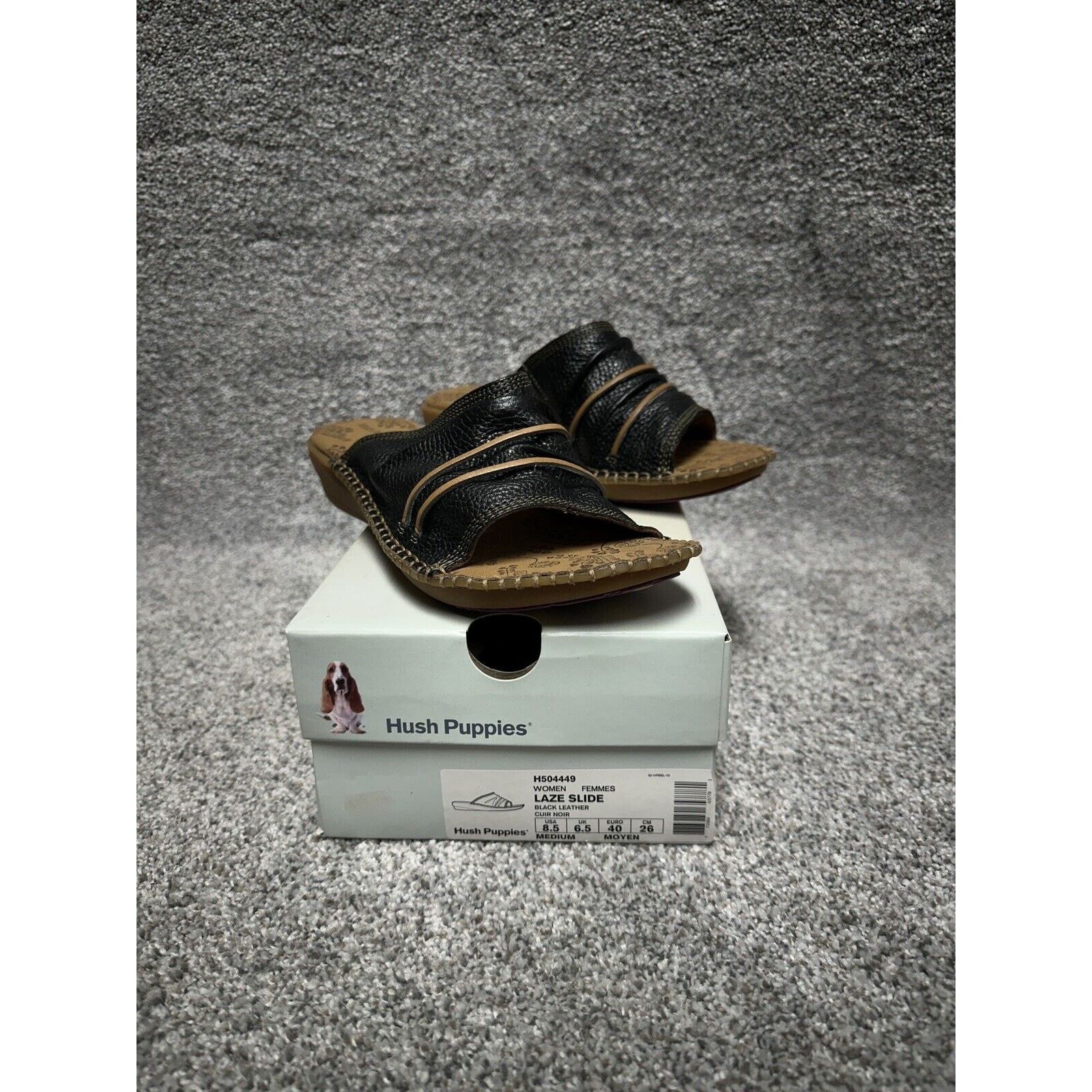 Hush Puppies Hush Puppies Leather Slides Womens 8.5 Y2K Chunky Wedge Size US 8.5 / IT 38.5 - 1 Thumbnail