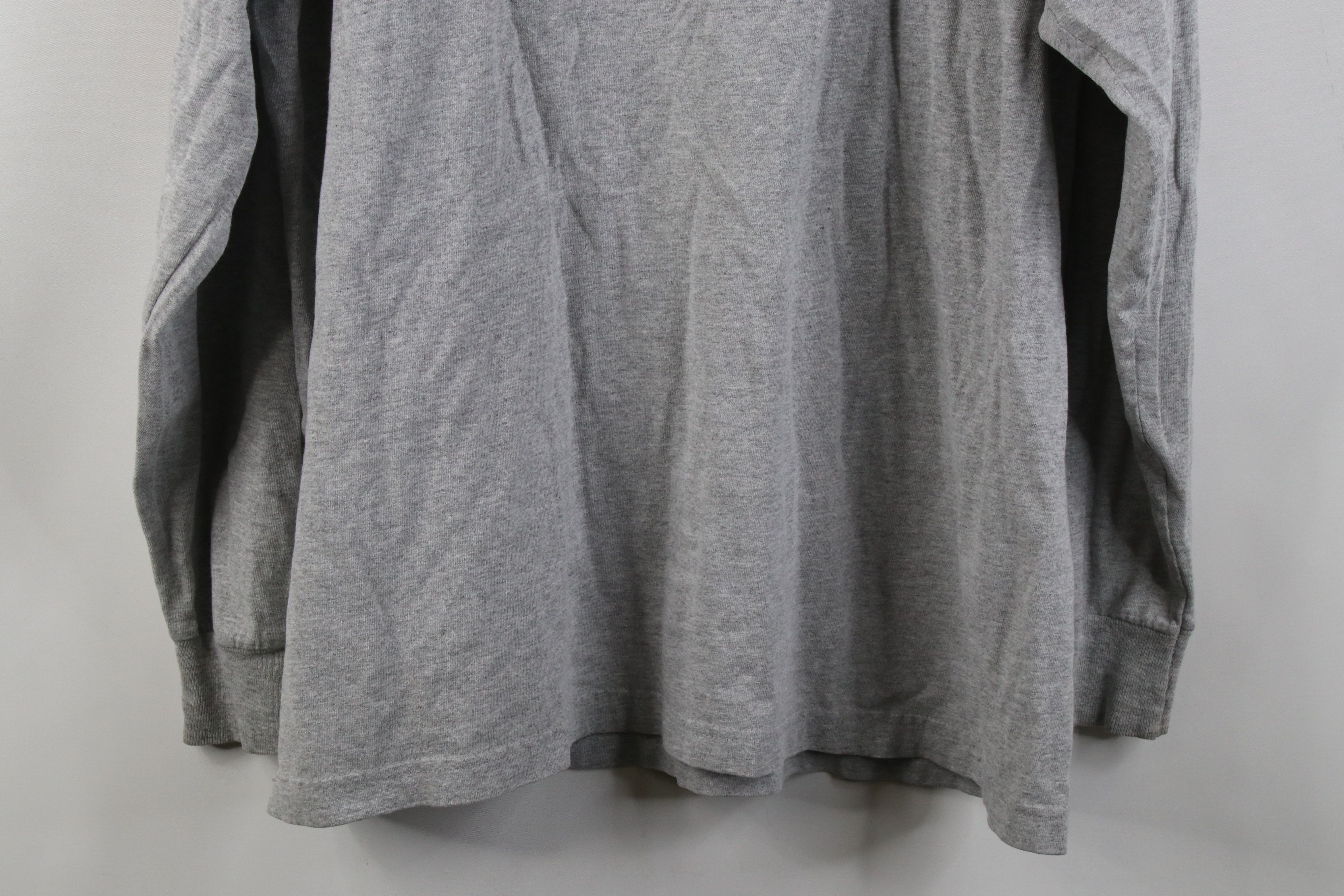 Vintage Vintage 90s CCM Hockey Long Sleeve T-Shirt Heather Gray Size US XL / EU 56 / 4 - 14 Thumbnail