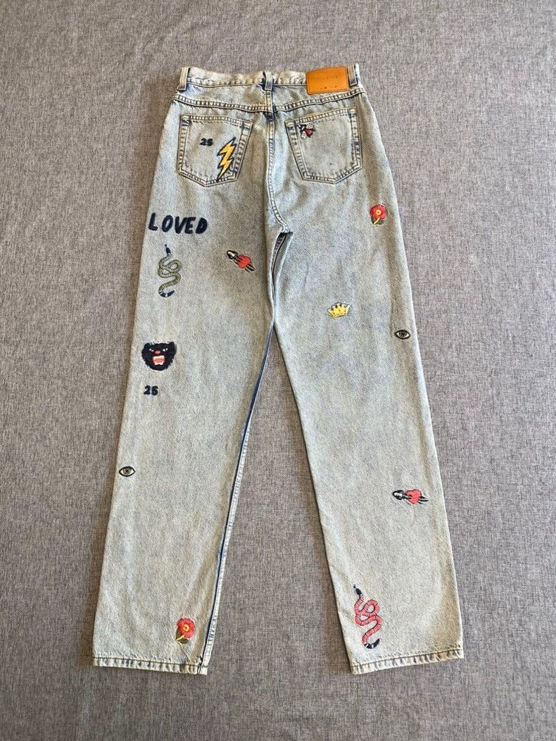Gucci Gucci Patterned embroidered jeans 2502-Nextarrow Size US 27 - 2 Thumbnail