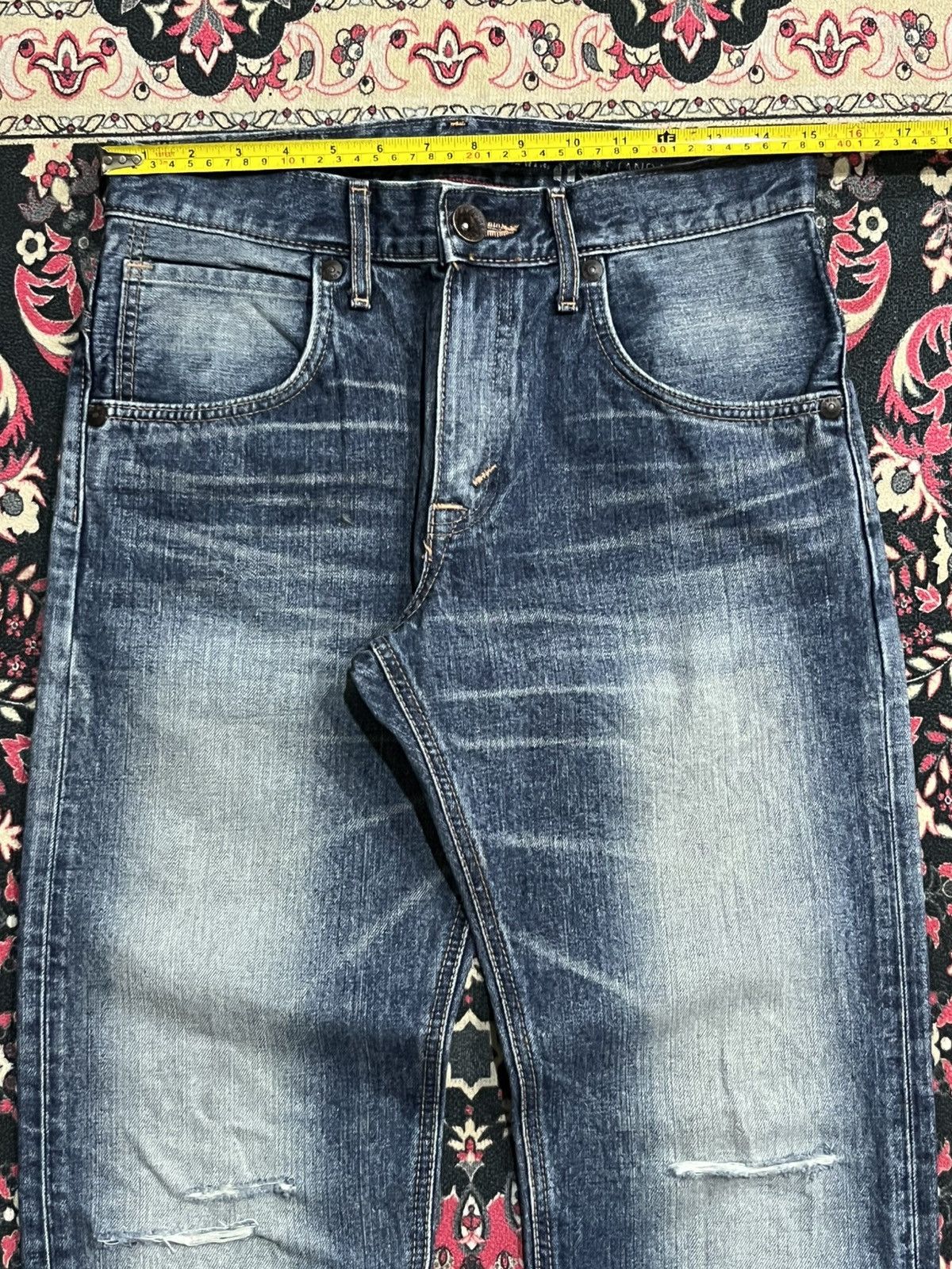 Edwin Edwin Exclusive Vintage Blue Faded Washed Distressed Jeans Size US 29 - 12 Thumbnail