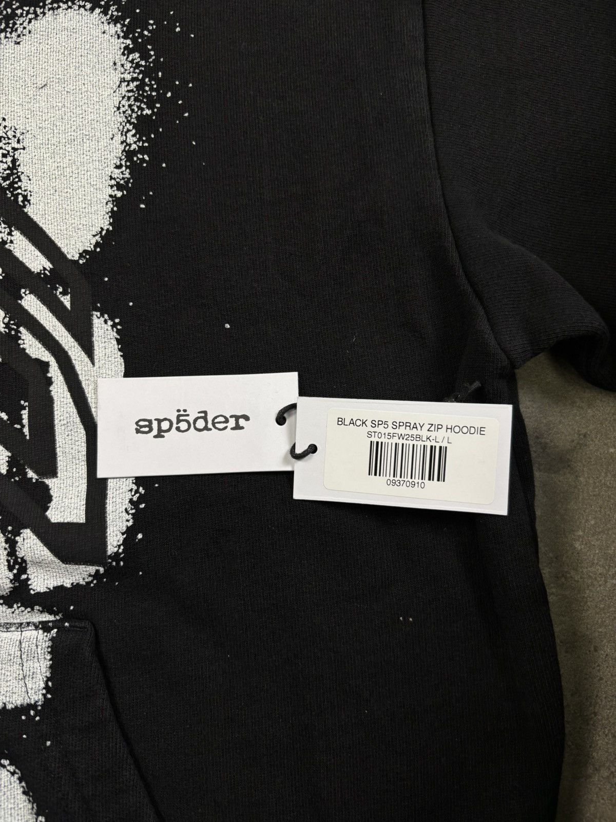 Sp5der Sp5der SP555 Zip Hoodie, Black Size US L / EU 52-54 / 3 - 6 Thumbnail