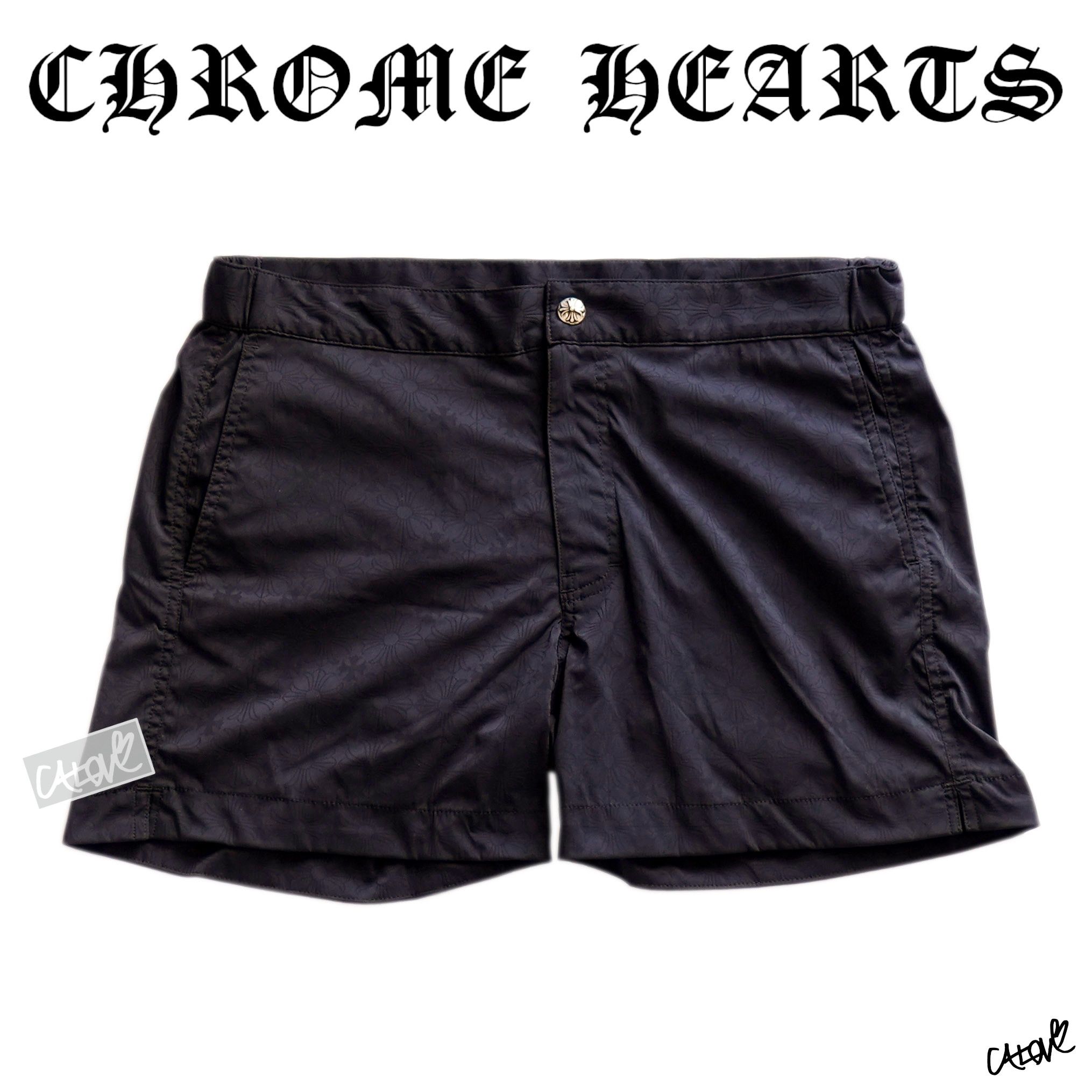 image of Chrome Hearts 'end Of Days' Shorts in Black, Men's (Size 32)