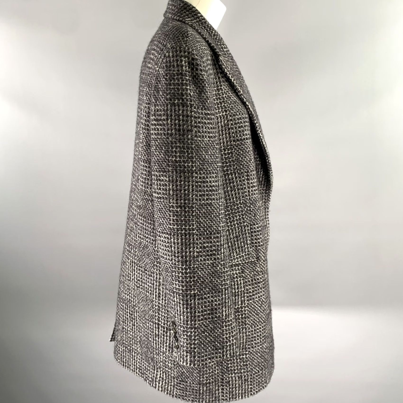 The Row THE ROW Grey Wool Silk Blend Coat XL Peacoat Blazer Women Size XL / US 12-14 / IT 48-50 - 3 Thumbnail