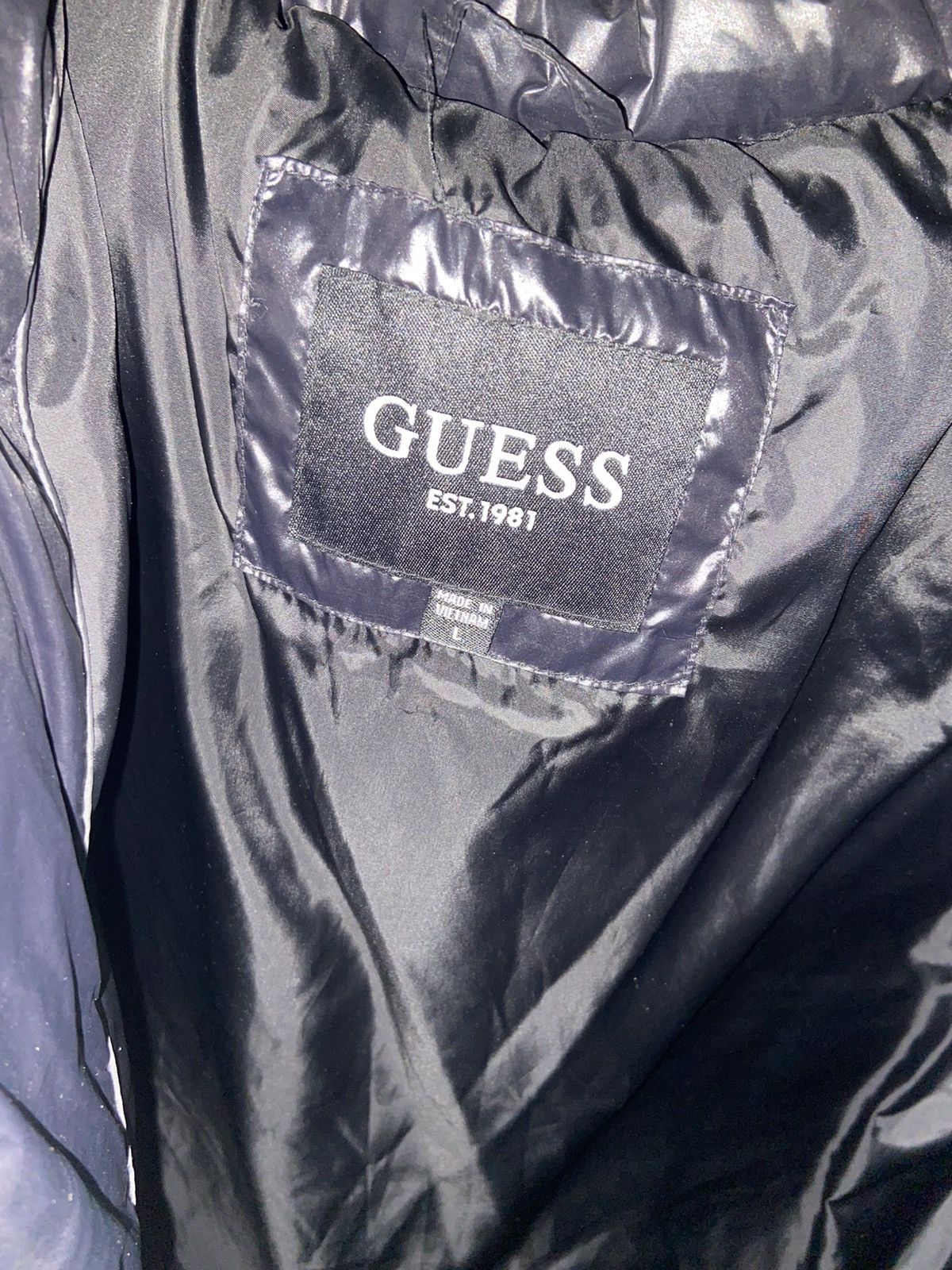 Guess GUESS Men's Hooded Puffer Coat Size US L / EU 52-54 / 3 - 2 Thumbnail