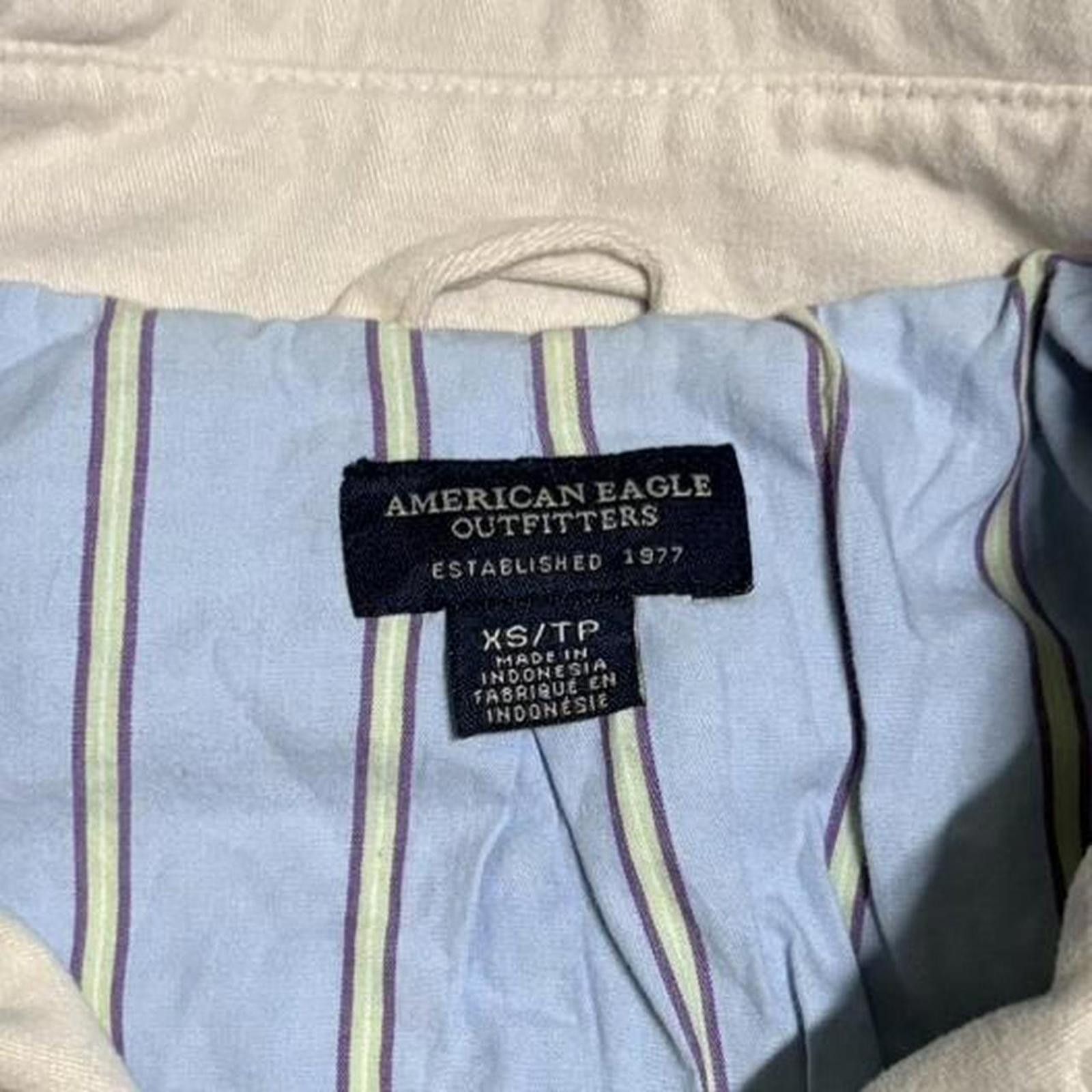 American Eagle Outfitters American Eagle Outfitters Women's Cream and Tan Coat Size XS / US 0-2 / IT 36-38 - 2 Thumbnail