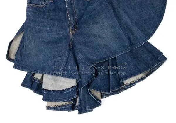 Junya Watanabe Junya Watanabe size XS Blue vintage denim design sense hal Size 23" - 8 Thumbnail