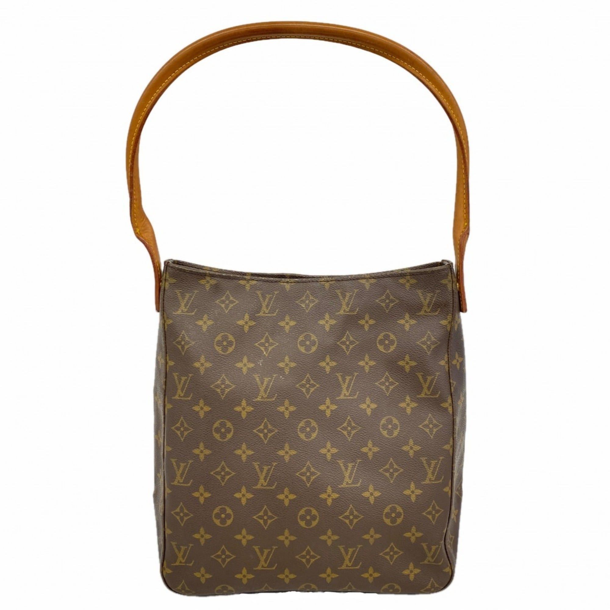 Louis Vuitton Monogram Looping Gm Shoulder Bag M51145 Brown Women's