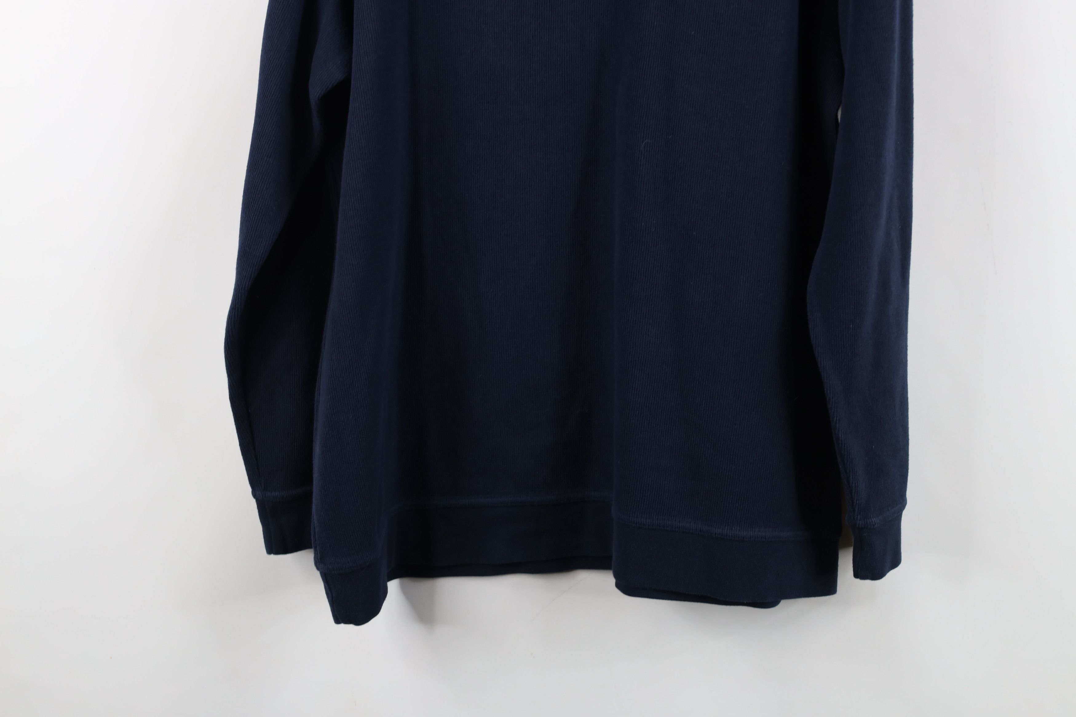 Vintage Vintage 90s Streetwear Heavyweight Knit Long Sleeve Polo Size US L / EU 52-54 / 3 - 14 Thumbnail