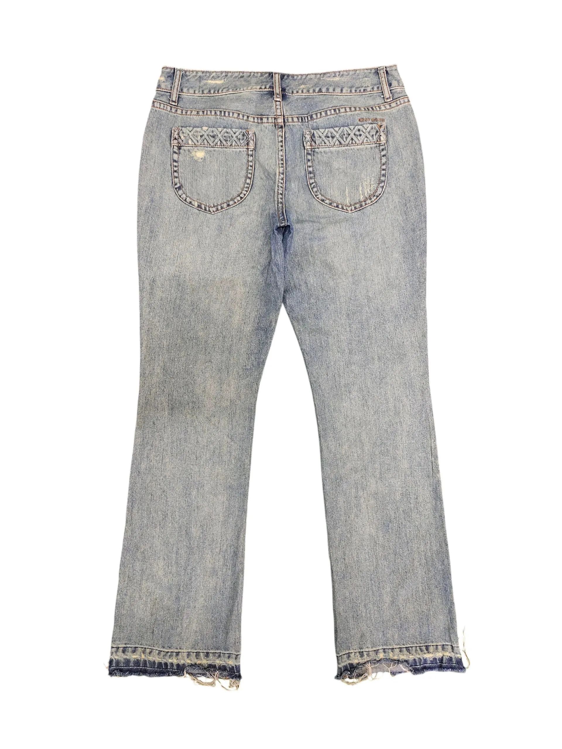 DKNY Vintage Dkny Jeans Clawmark Distress Faded Denim Size US 34 / EU 50 - 2 Thumbnail