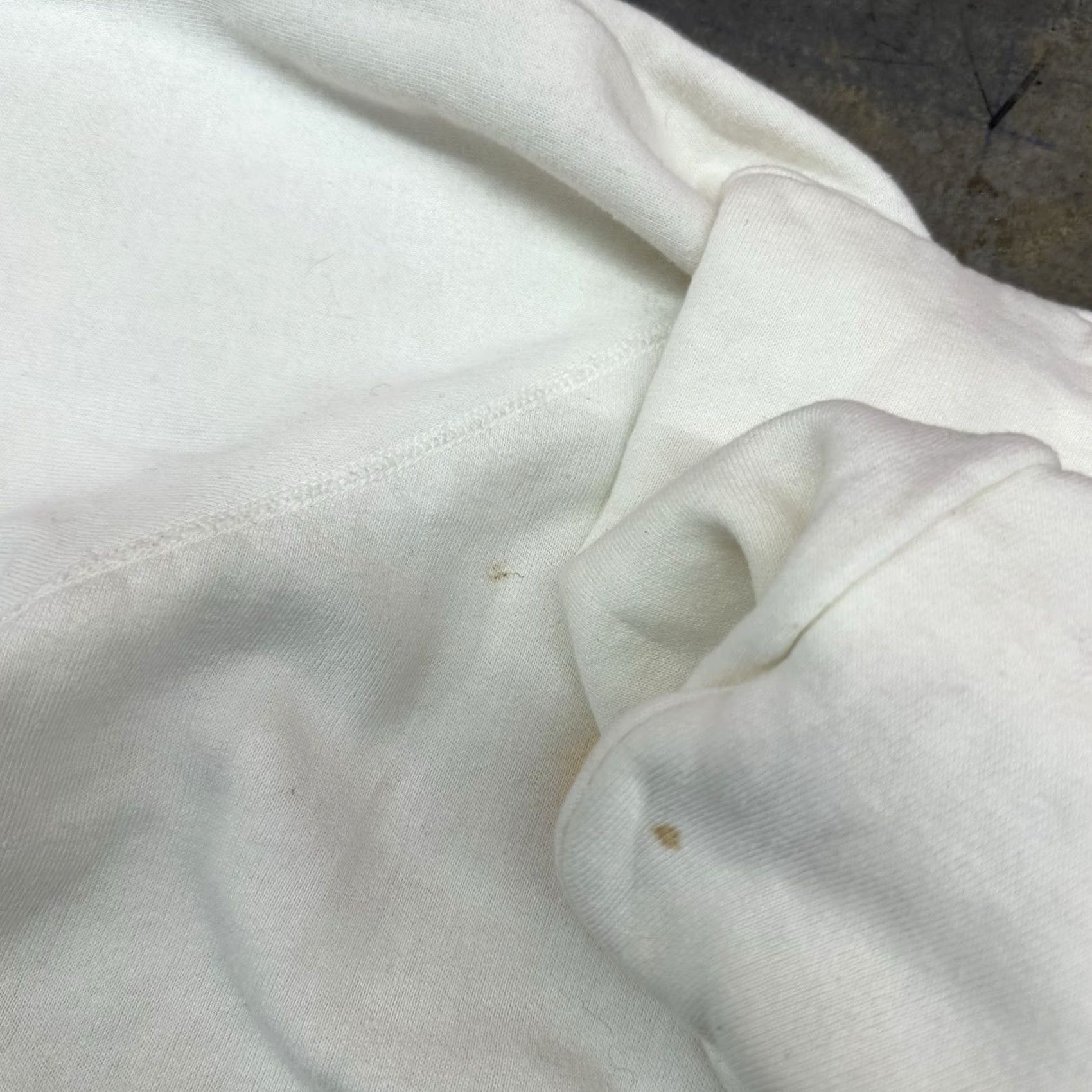 Champion VINTAGE Champion Hoodie Sweatshirt XL White USA 80s Raglan Sleeve 50/50 Blend Mens Size US XL / EU 56 / 4 - 4 Thumbnail