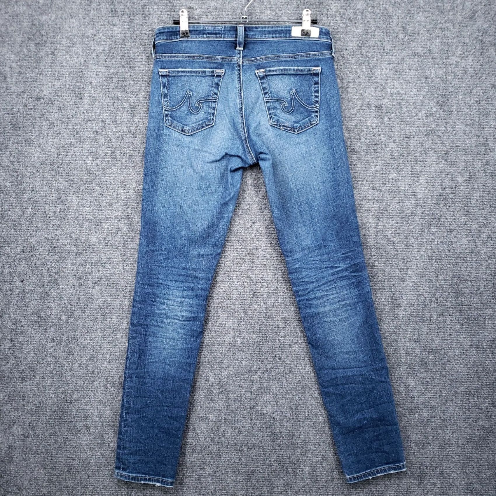Denime Adelyn Goldschmeid Jegging Womens 28 x 28 Legging Angle Mid Rise Blue Denim Size 28" / US 6 / IT 42 - 2 Thumbnail