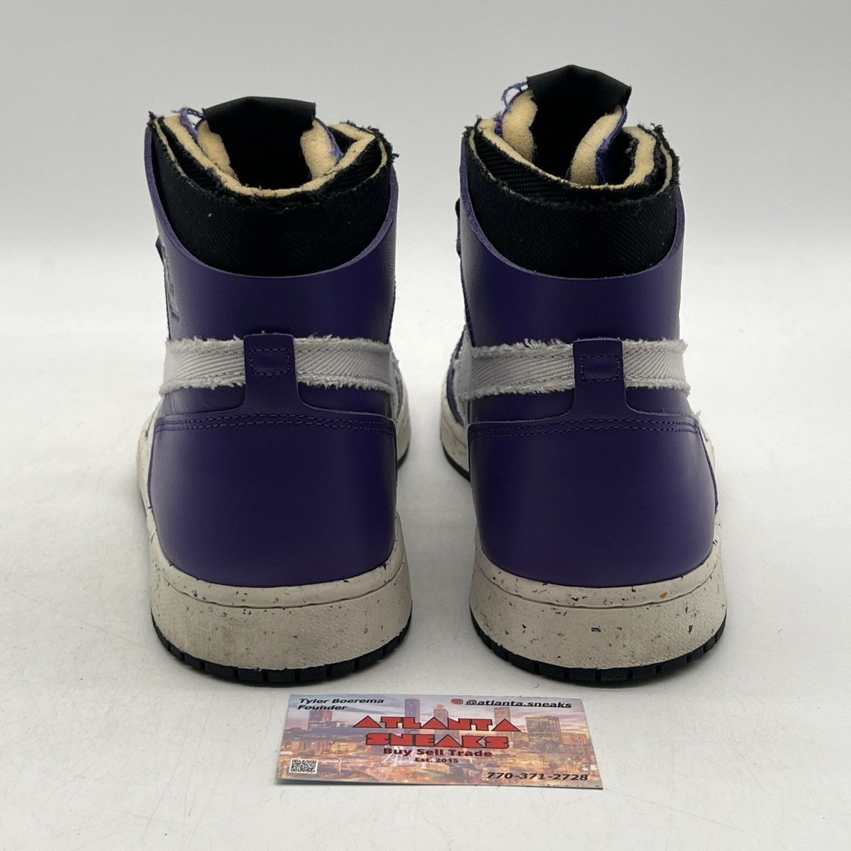 Nike Air Jordan 1 high zoom crater purple Size US 11 / EU 44 - 3 Thumbnail
