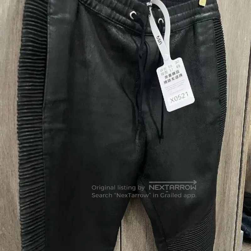 Balmain Balmain Women's Black Leather Jeans . Size 30" / US 8 / IT 44 - 9 Thumbnail