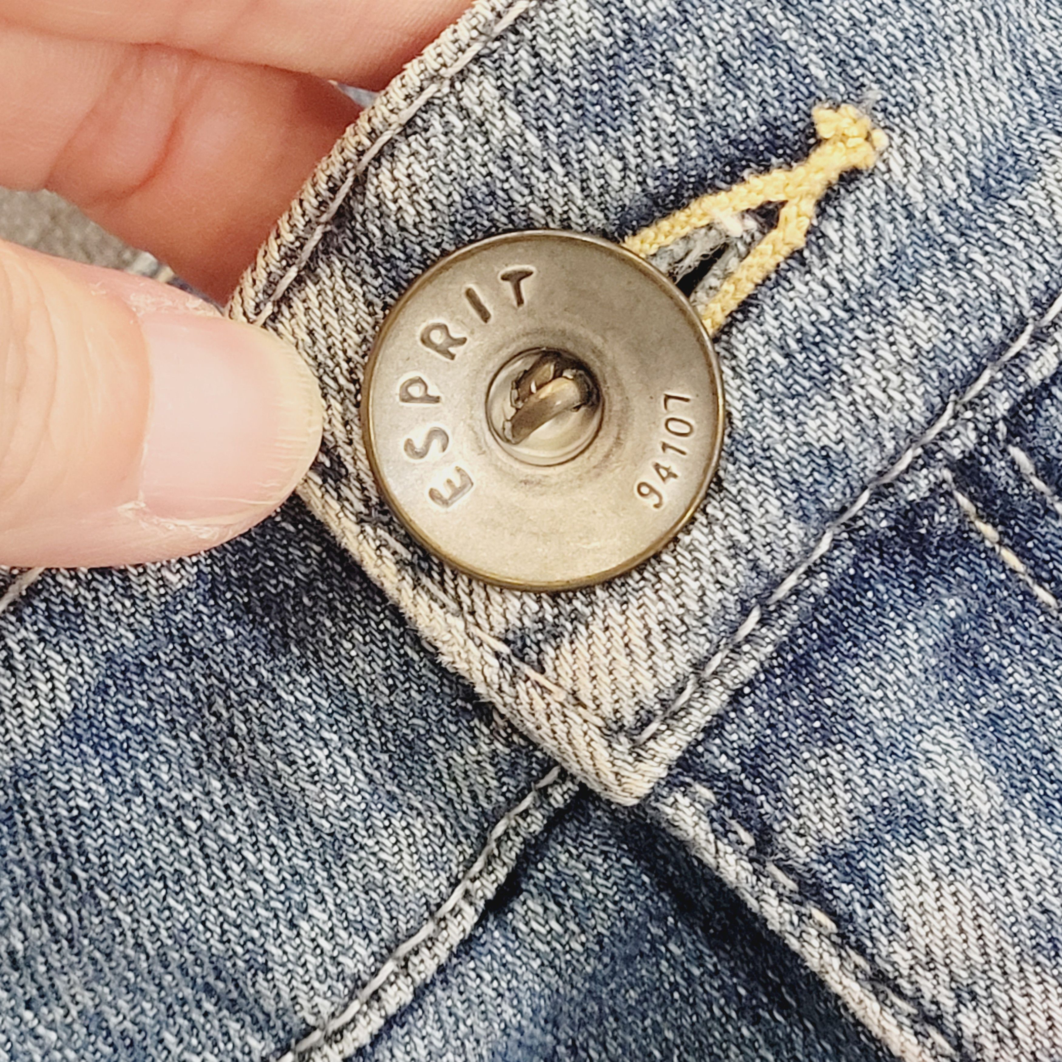 Esprit Vintage Esprit Cotton Denim 94107 Mini Skirt 90s Y2K Size 27" / US 4 / IT 40 - 3 Thumbnail