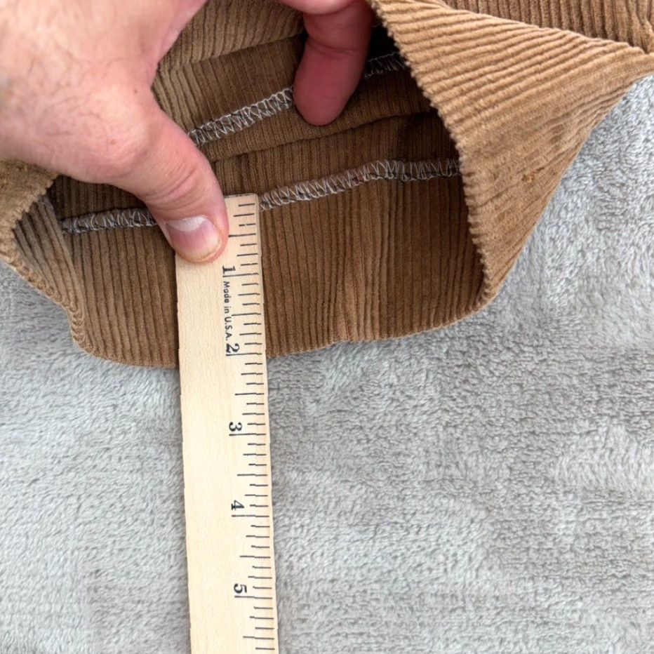 Brooks Brothers VINTAGE Brooks Brothers Pleated Dress Pants Corduroy 35x29 Brown Old Money Luxury Baggy Size US 35 - 6 Thumbnail