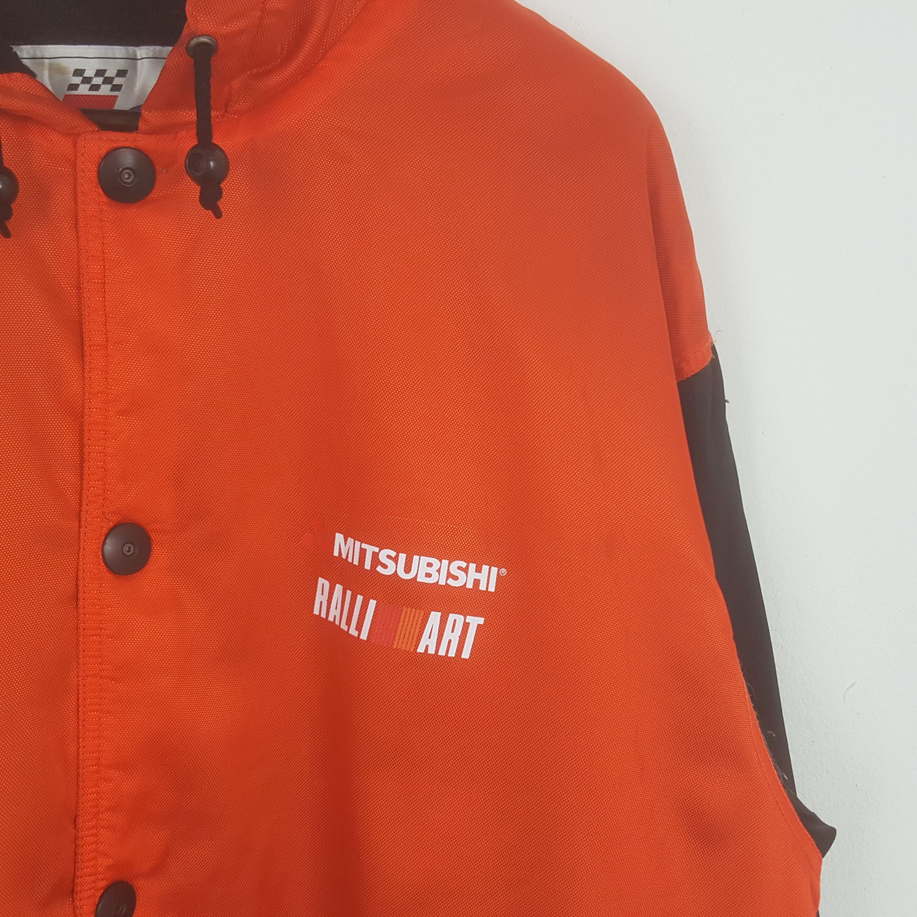 Japanese Brand × Vintage Vintage Mitsubishi RalliArt Racing Sport Windbreaker Jacket Size US XXL / EU 58 / 5 - 4 Thumbnail