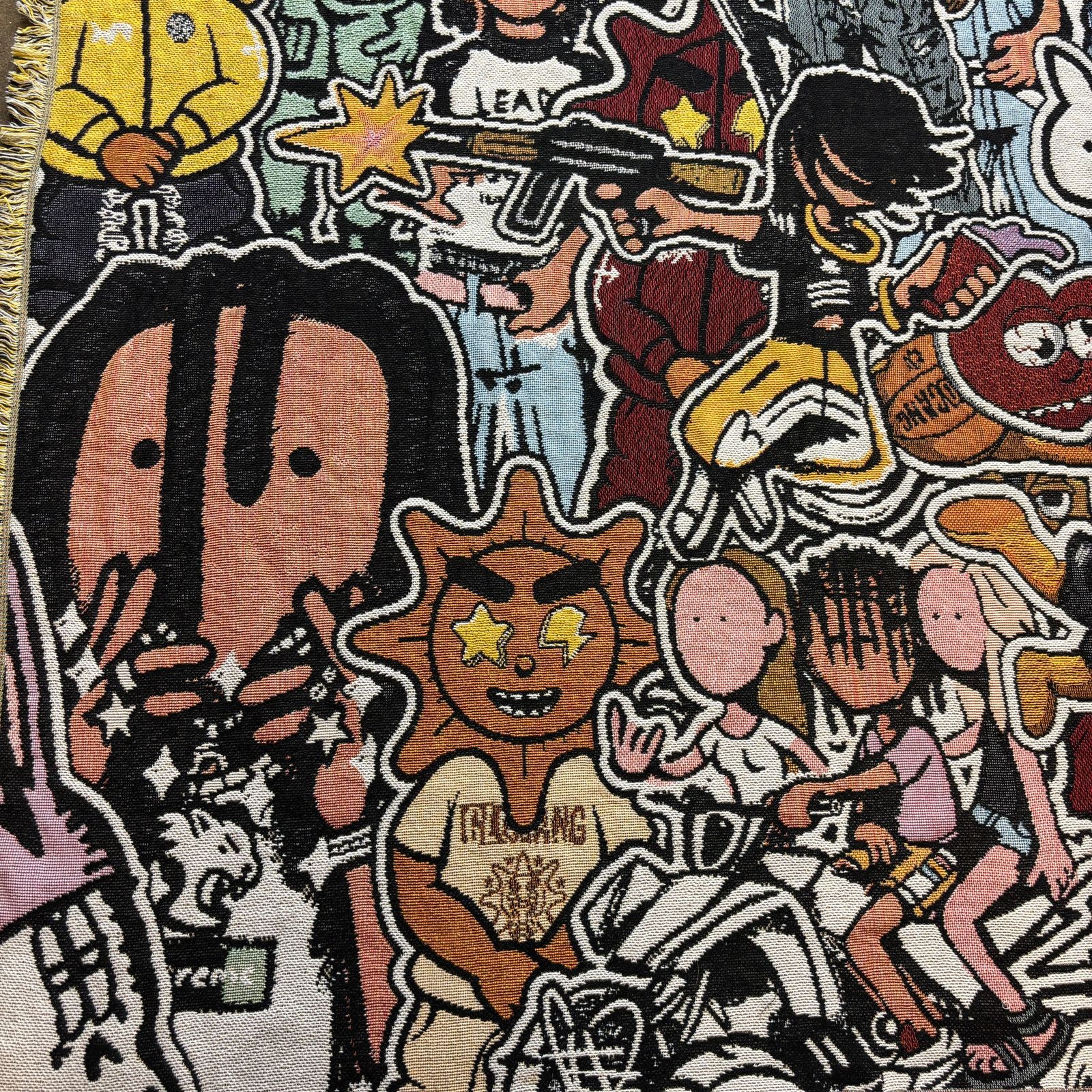 Glo Gang × Kodone Rare Kodone X Glo Gang Collage Blanket 61"x84" Size ONE SIZE - 2 Thumbnail