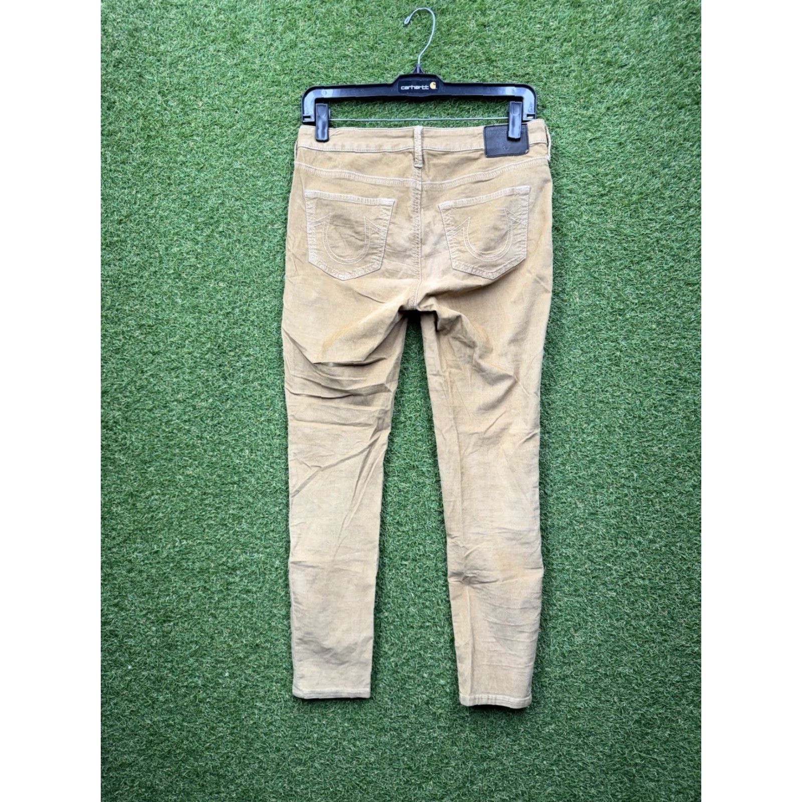 True Religion VINTAGE True Religion Corduroy Pants Womens Slim 28 Beige 26 Inseam 28x26 Halle Size 28" / US 6 / IT 42 - 2 Thumbnail