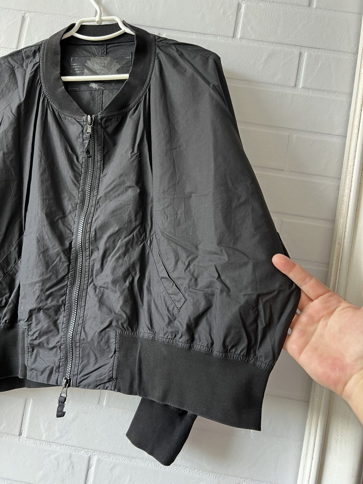 Rundholz Rundholz Lightweight Bomber Jacket Cotton Blend Black Size L Size L / US 10 / IT 46 - 6 Thumbnail