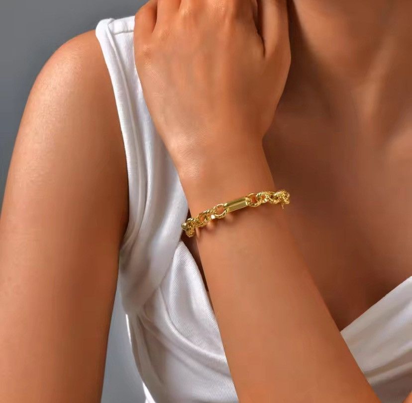 Other Stainless Steel Single Chain Bracelet Size ONE SIZE - 3 Thumbnail