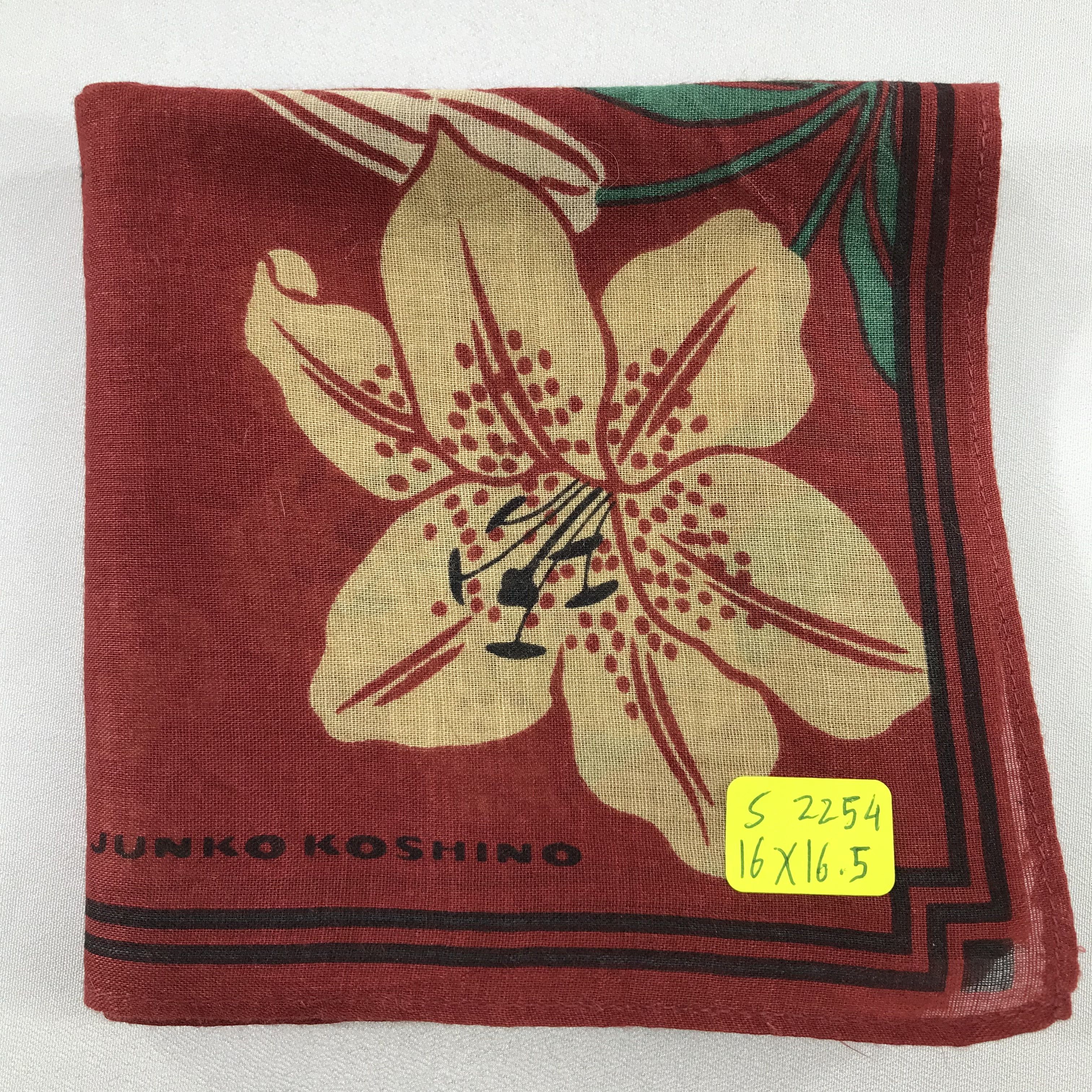 Mr. Junko × Vintage Junko Koshino Bandana / Handkerchief / Neckerchief -S2254 Size ONE SIZE - 5 Thumbnail