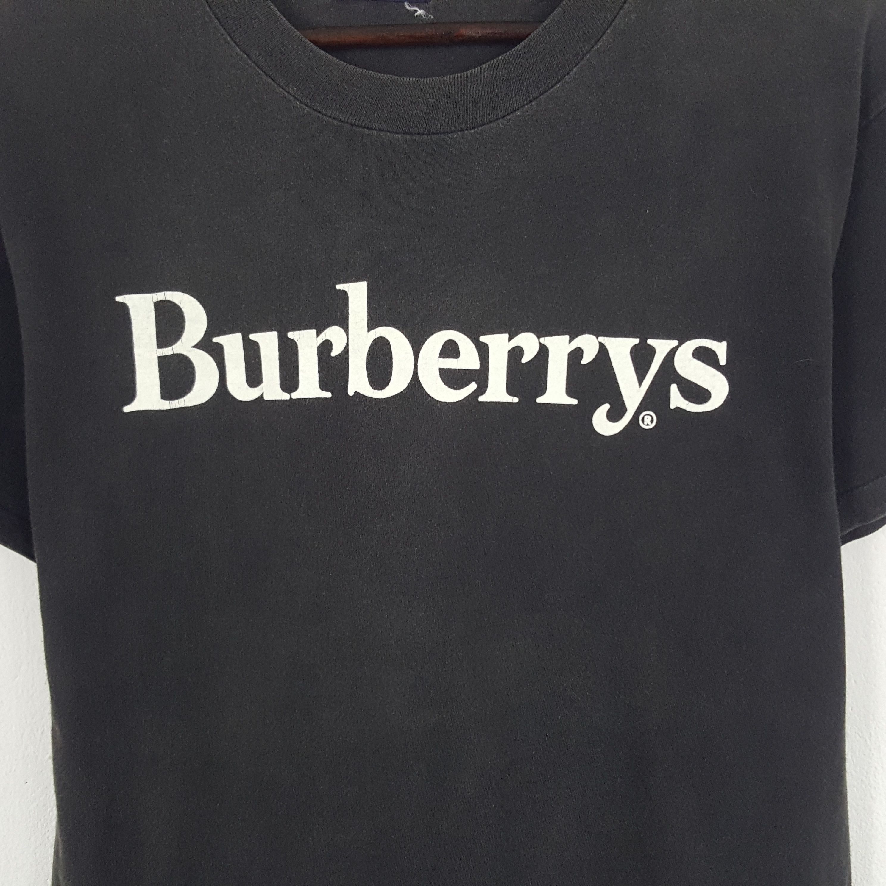 Burberry × Vintage Vintage Burberrys Spell Out Tshirt Size US M / EU 48-50 / 2 - 2 Thumbnail