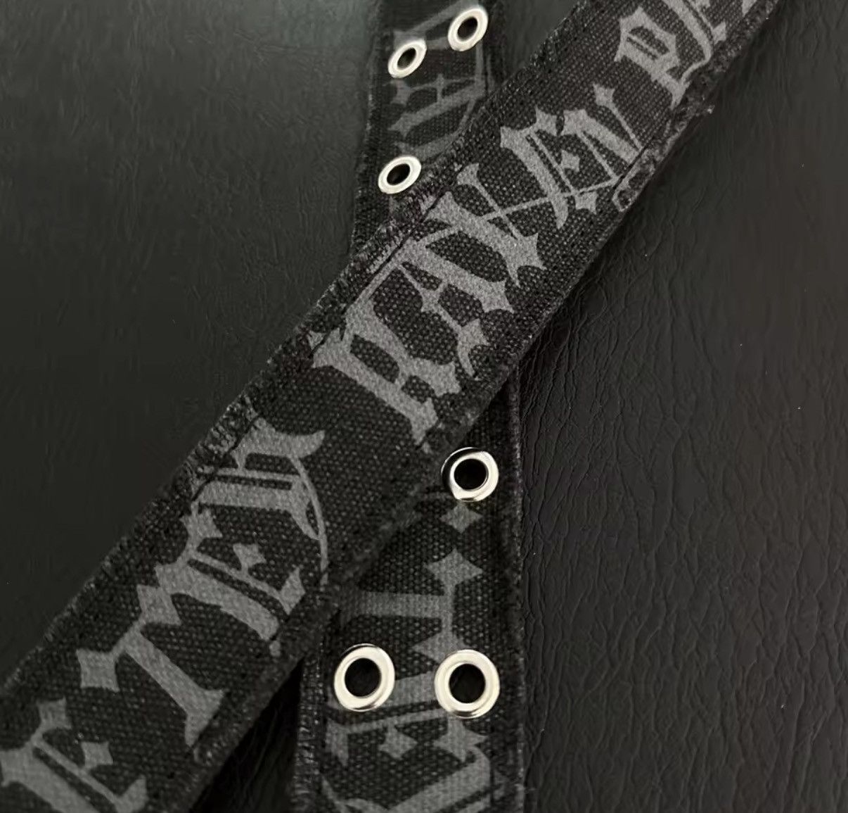 Other Gothic Skull Alphabet Destroyed Black Belt Size ONE SIZE - 5 Thumbnail