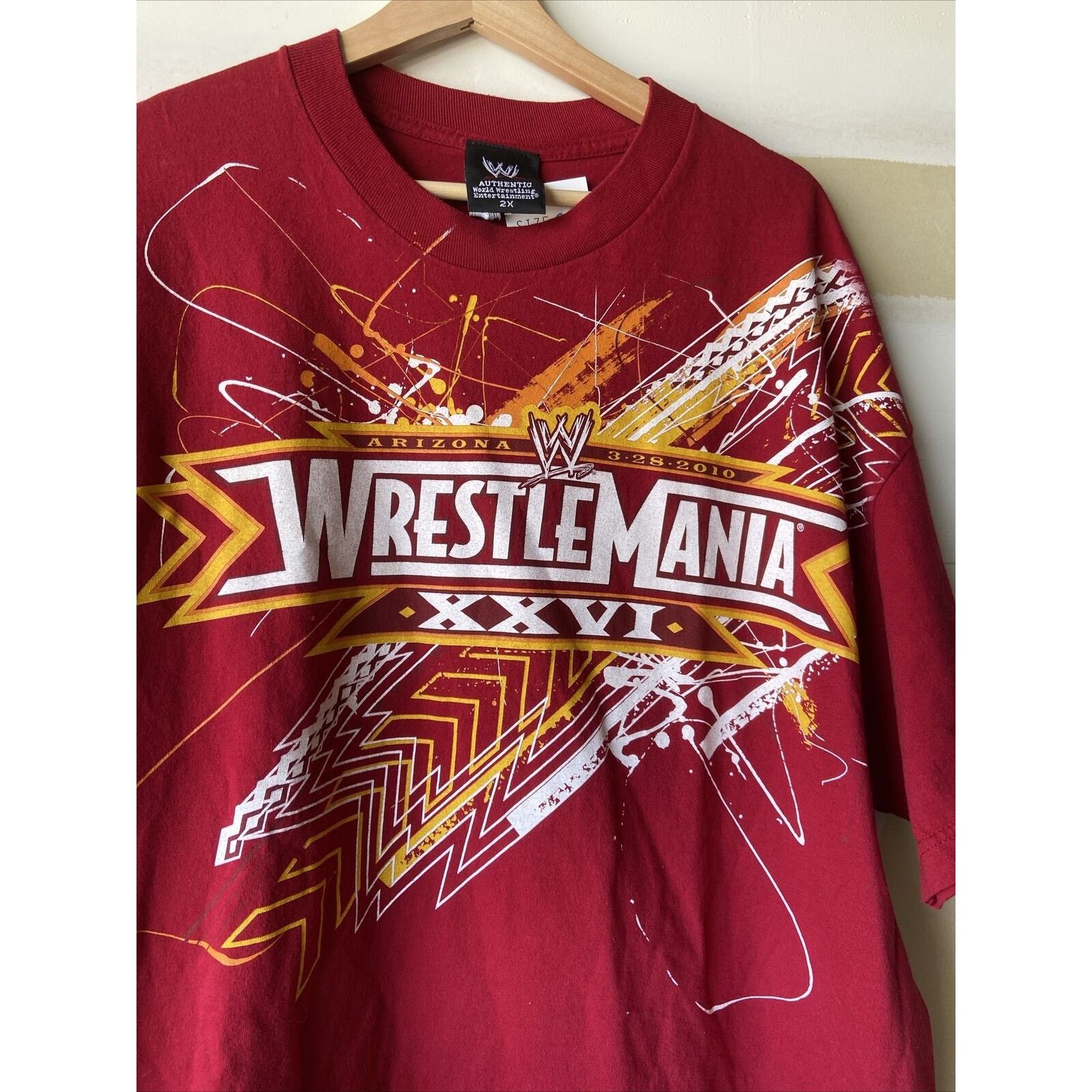 WWE WWE Wrestlemania XXVI 2010 Arizona T-Shirt Size 2XL Size US XXL / EU 58 / 5 - 2 Thumbnail