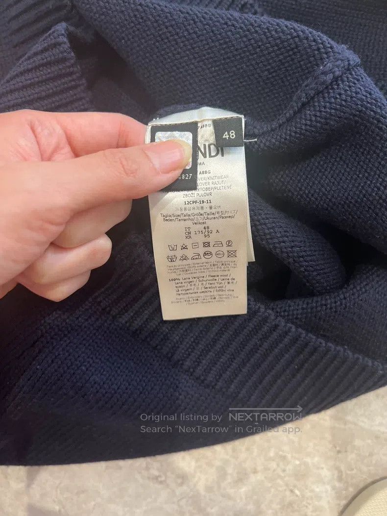 Fendi Fendi Blue sweater Size US M / EU 48-50 / 2 - 3 Thumbnail