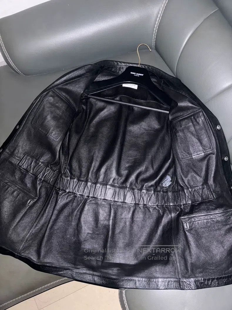 Saint Laurent Paris Saint Laurent Paris Four-Pocket Hunting Leather Jacket Size S / US 4 / IT 40 - 3 Thumbnail
