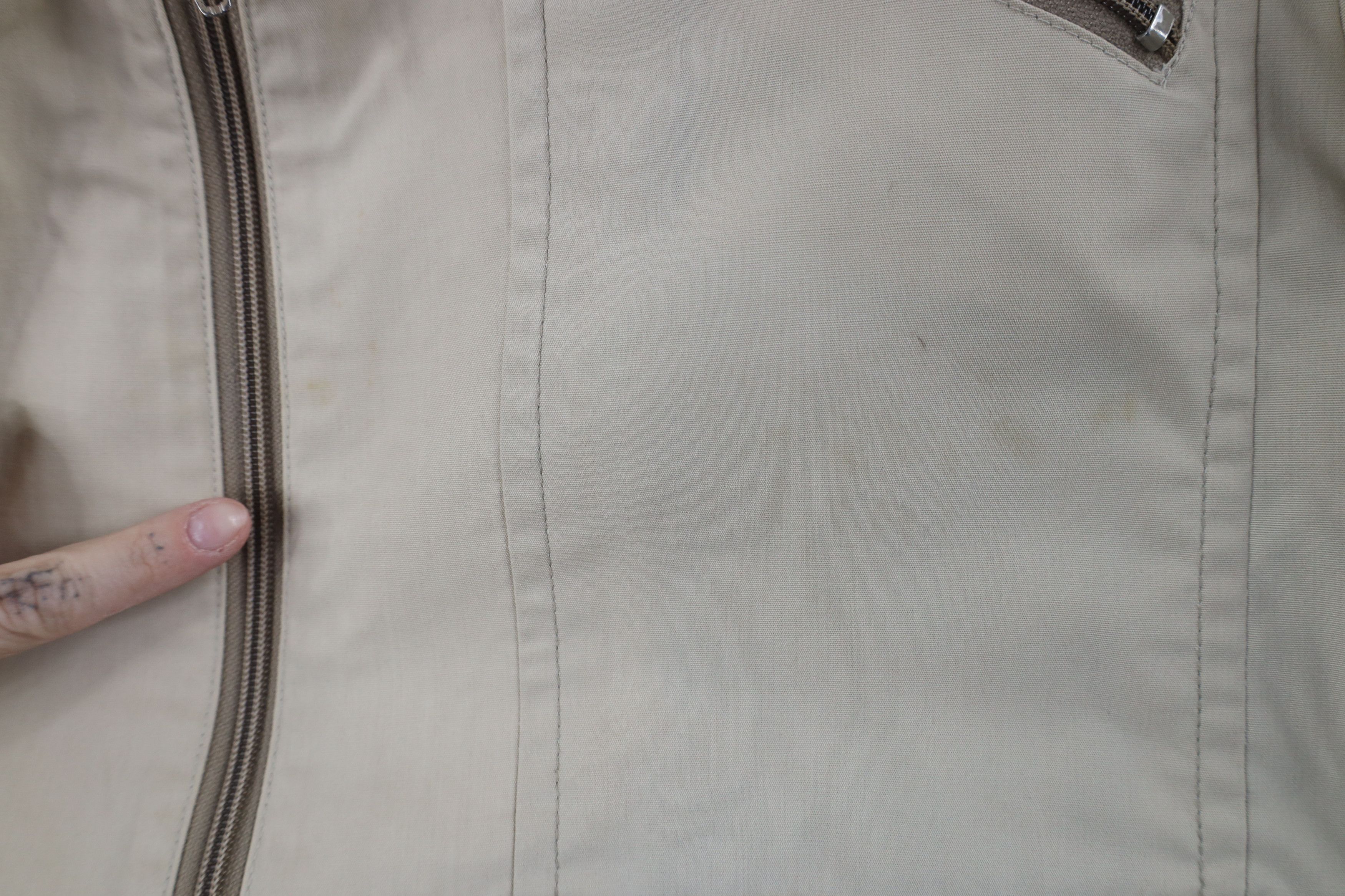 Vintage Vintage 70s Streetwear Buckle Back Full Zip Jacket Beige USA Size US L / EU 52-54 / 3 - 4 Thumbnail