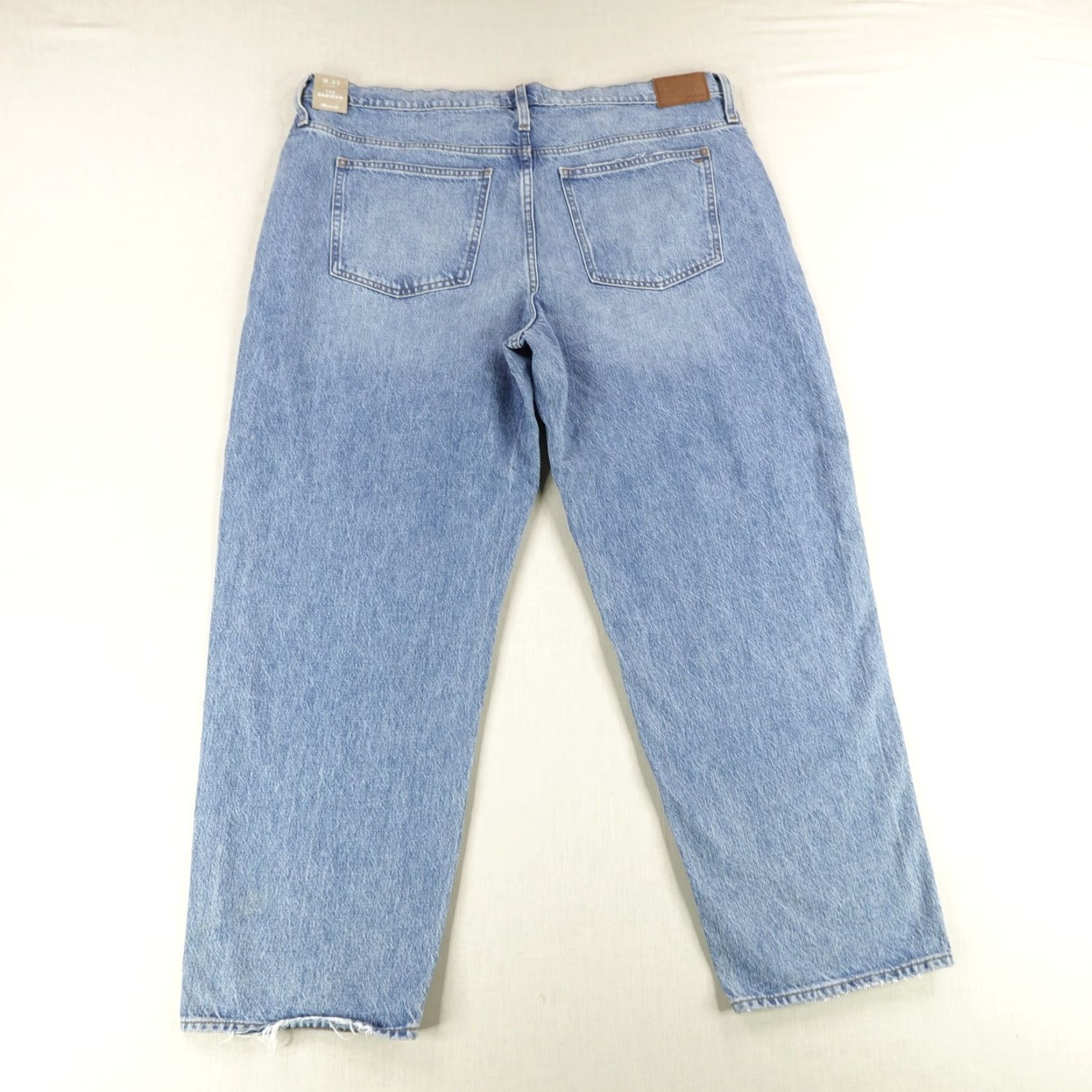 Madewell Vintage Madewell The Dadjean Jeans Women’s 33 Blue Distressed Relaxed Fit Straight Leg Denim Size 24" / US 00 / IT 34 - 6 Thumbnail