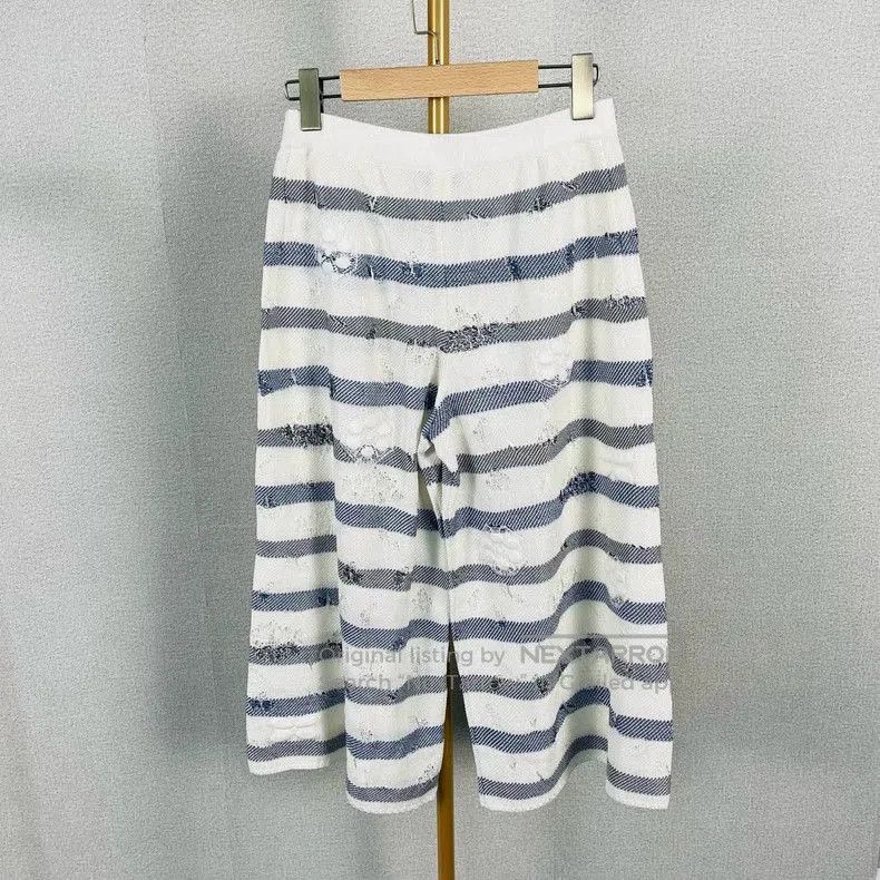 Chanel Chanel Camellia Stripe Wide. Size US 38 / EU 54 - 2 Thumbnail