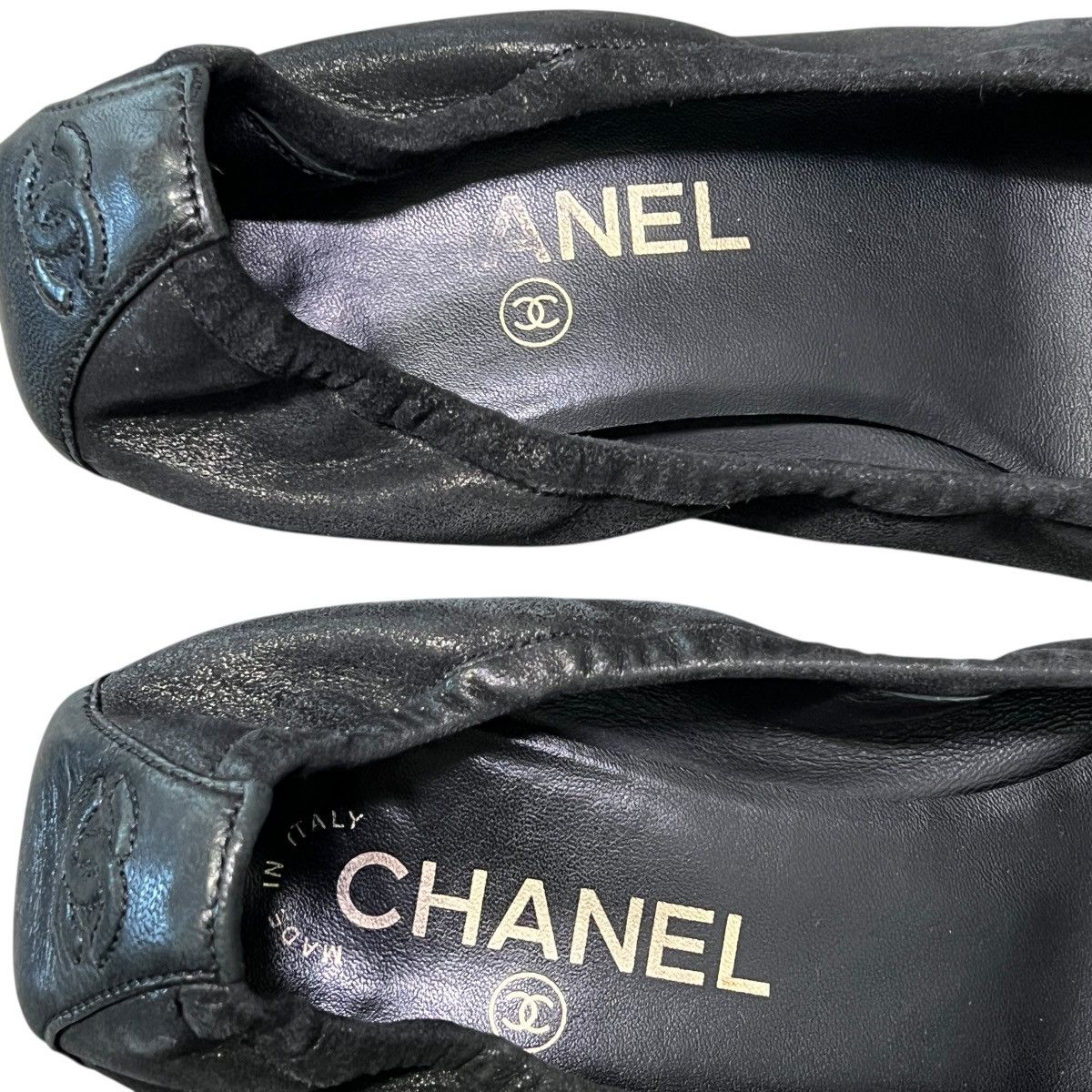 Chanel CHANEL Quilted Leather Ballet Heel Pumps Size US 6.5 / IT 36.5 - 5 Thumbnail