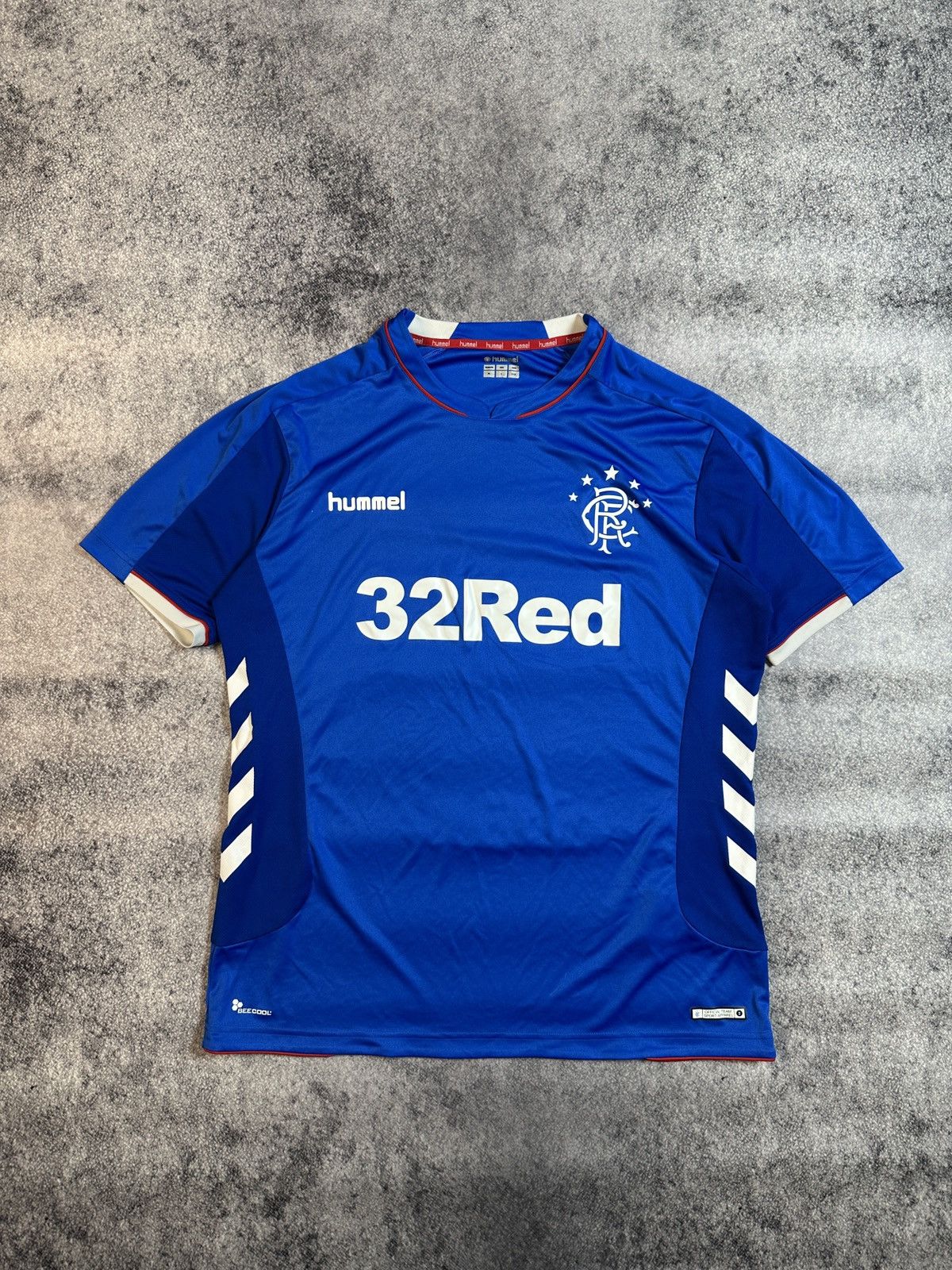 Hummel Hummel Glasgow Rangers Soccer Jersey Streetwear L Rare Size US L / EU 52-54 / 3 - 1 Thumbnail