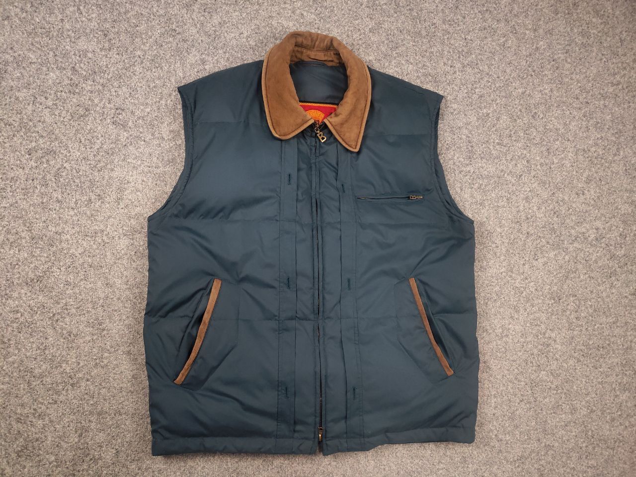 Bogner Vintage 90's Bogner down quilted zip vest leather Jacket Size US L / EU 52-54 / 3 - 2 Thumbnail