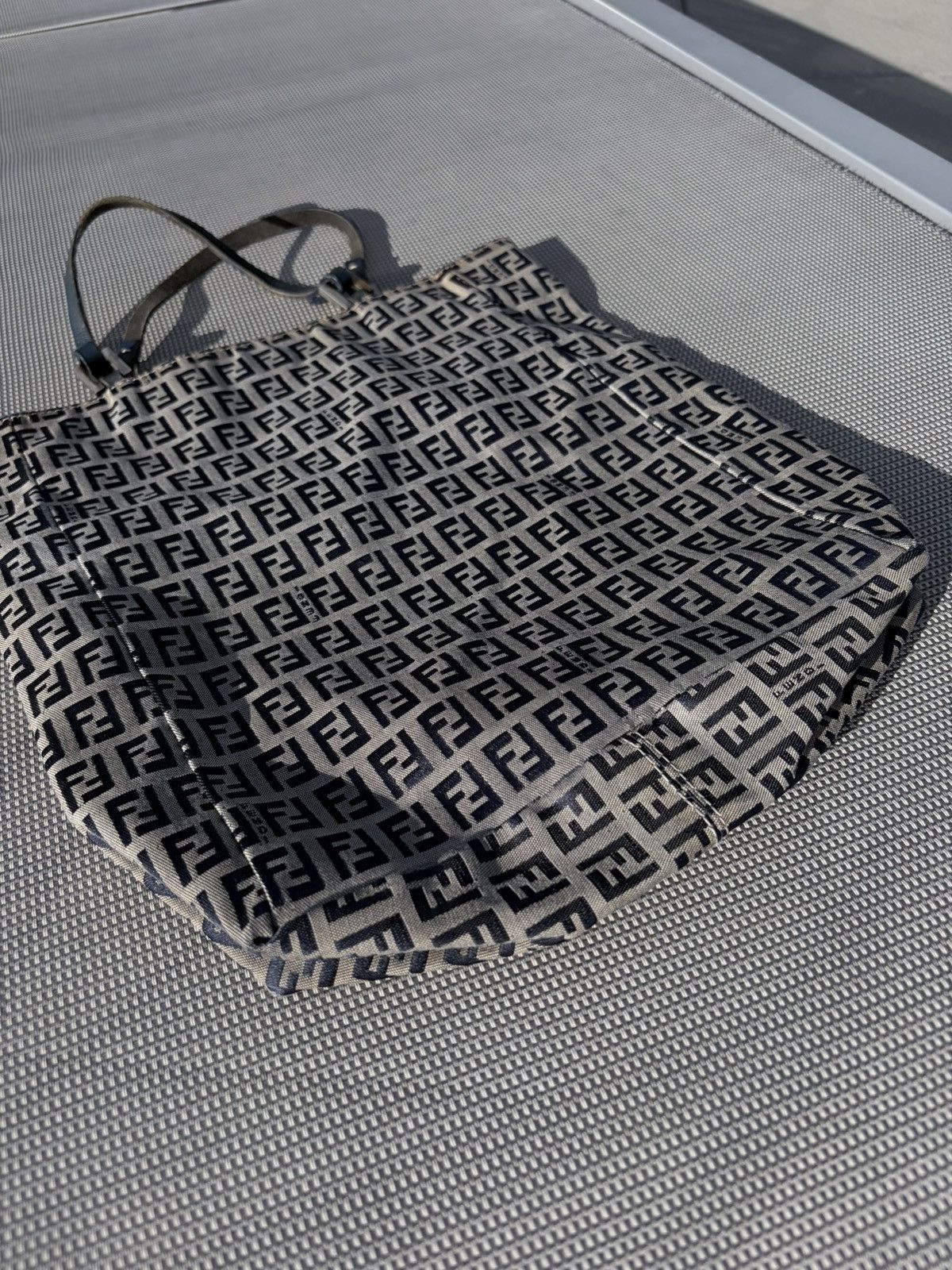 Fendi Fendi Zucchino Canvas Tote Bag Size ONE SIZE - 3 Thumbnail