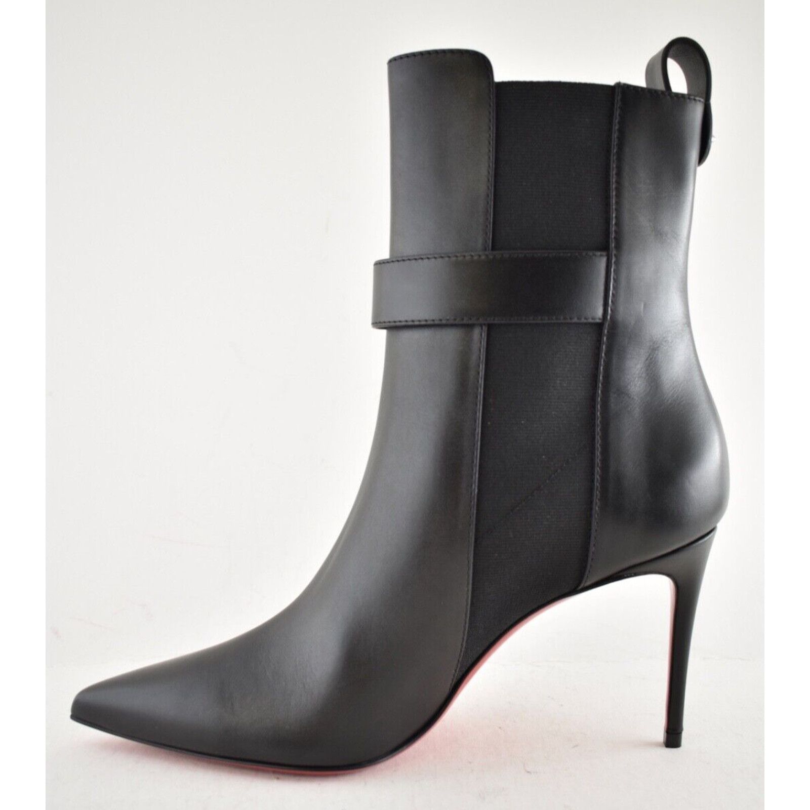 Christian Louboutin Christian Louboutin SO CL Chelsea Booty 85 Black Leather Size US 7.5 / IT 37.5 - 11 Thumbnail