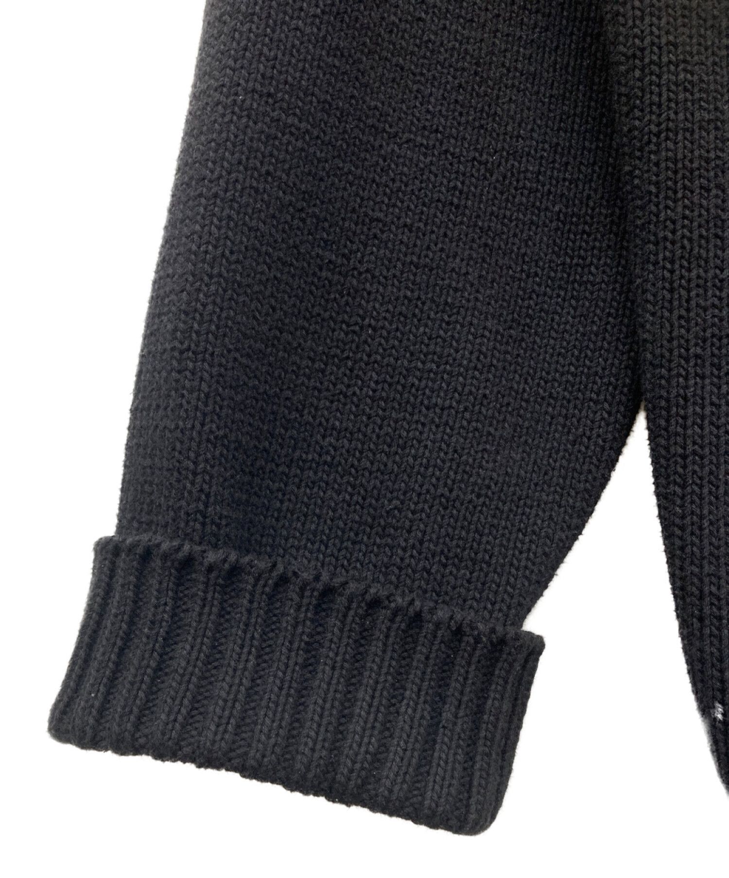 Yohji Yamamoto Yohji Yamamoto High Neck Pullover Knit Black 3 Size US L / EU 52-54 / 3 - 5 Thumbnail