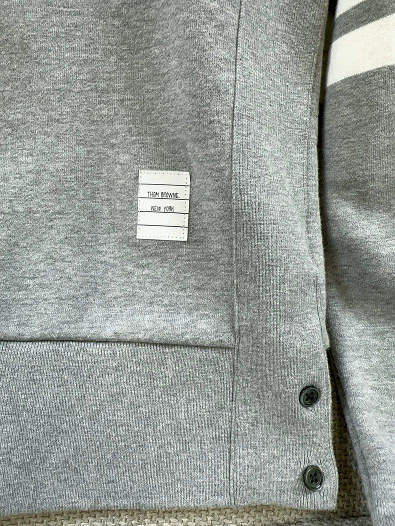Thom Browne Thom browne Size 38 Classic gray four-bar round-neck sweat Size US XS / EU 42 / 0 - 3 Thumbnail