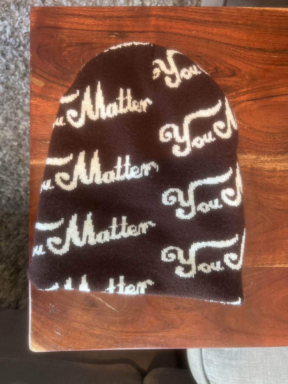 You Matter by Demetrius Harmon Brown you matter all over print beanie Size ONE SIZE - 2 Thumbnail