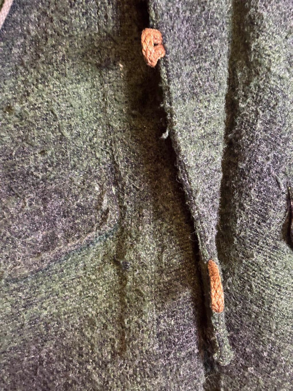 The Unbranded Brand Artisan de Luxe Toggle Coat Faux Fur Hood Green M Size US M / EU 48-50 / 2 - 16 Thumbnail