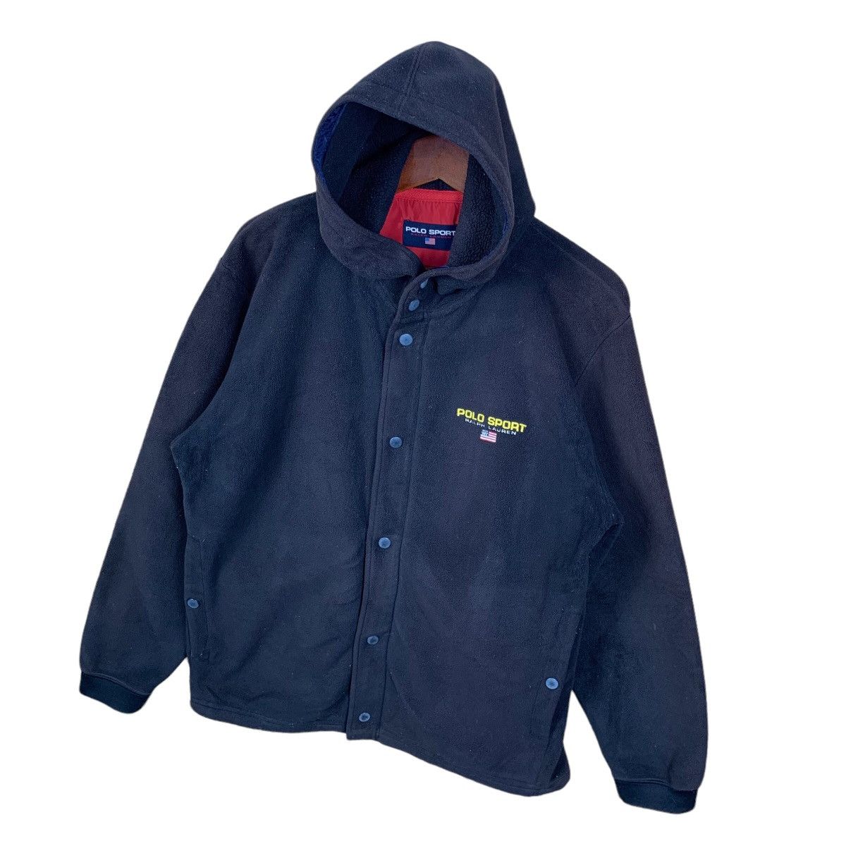 Polo Ralph Lauren × Ralph Lauren × Vintage Vintage Polo Sport Ralph Lauren Hoodie Fleece Jacket Size US M / EU 48-50 / 2 - 3 Thumbnail