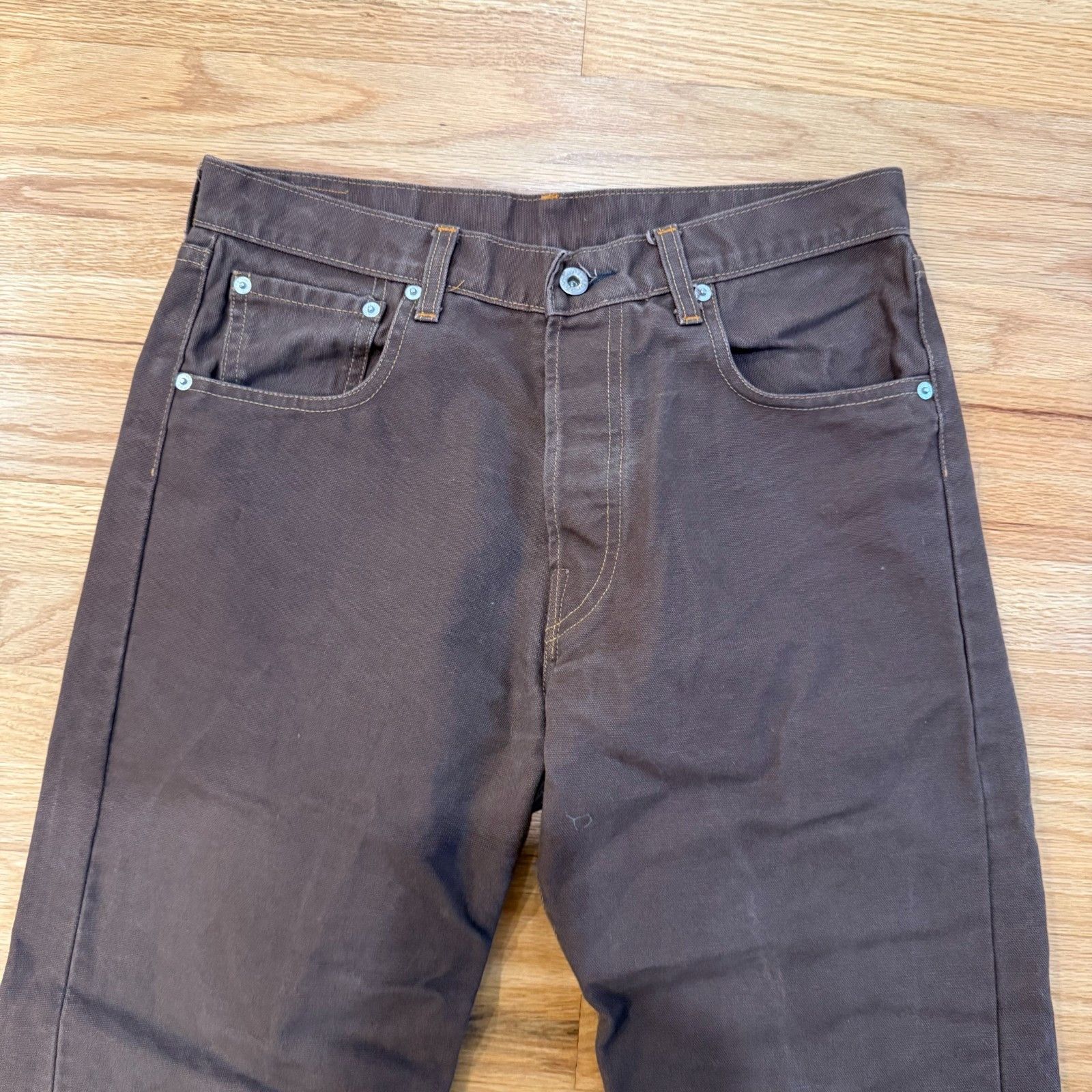 Post Overalls Post Overalls Post O'Alls Canvas 5 Pocket Straight Fit Pants Size US 31 - 10 Thumbnail