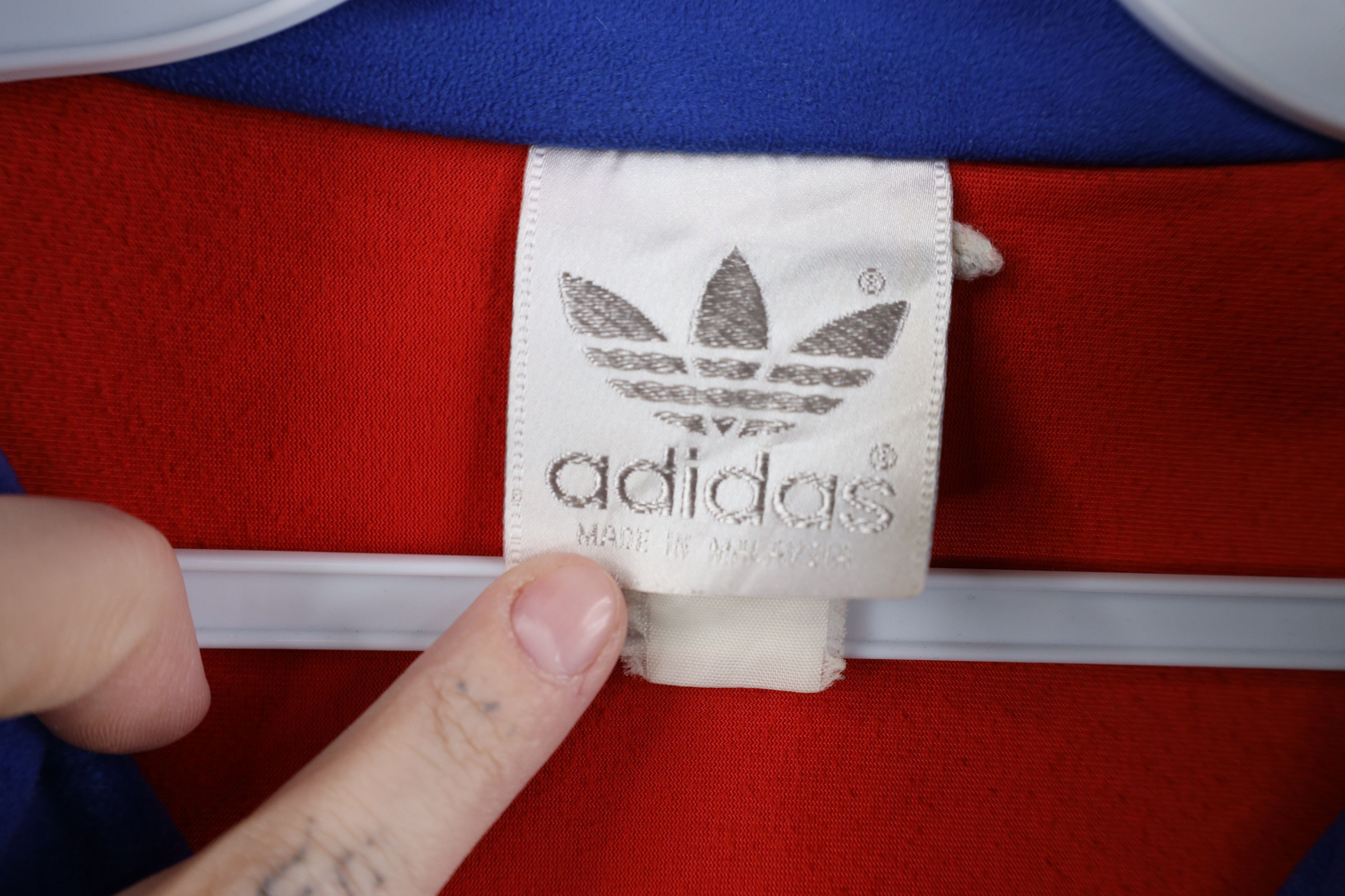 Adidas Vintage 80s 90s Adidas Block Velour Velvet Track Jacket Size US XXL / EU 58 / 5 - 9 Thumbnail