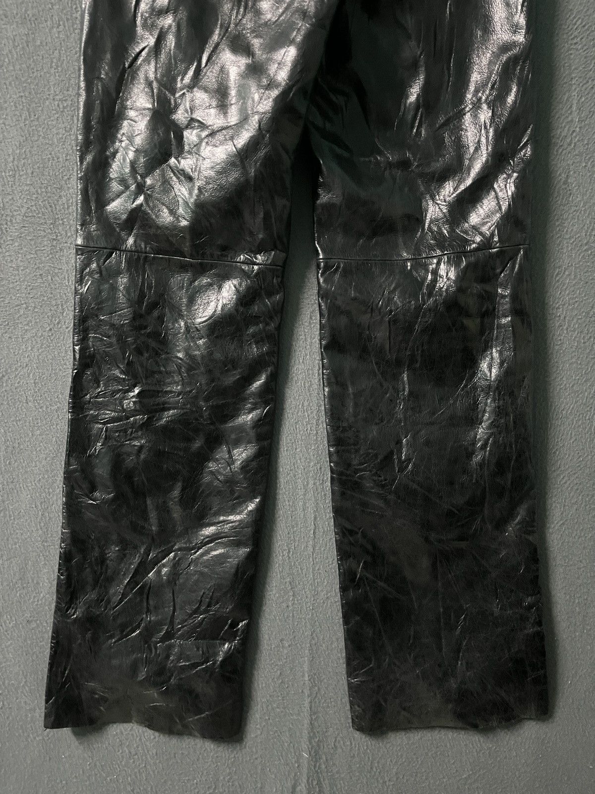 Japanese Brand Fifth Corner Cowhide Leather Pants Size US 30 / EU 46 - 7 Thumbnail