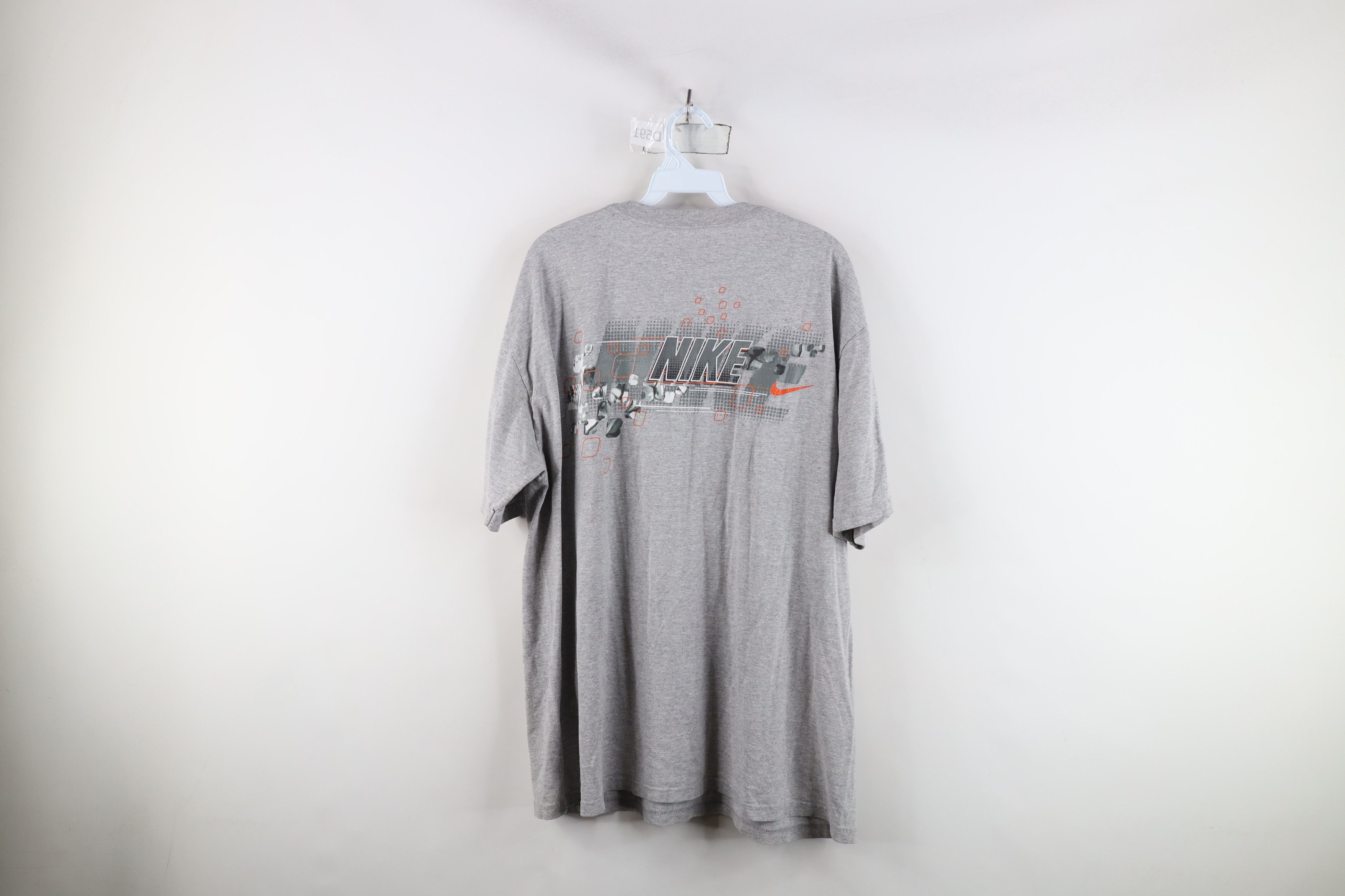 Nike × Vintage Vintage Nike Swim Travis Scott Mini Swoosh T-Shirt Gray Size US XXL / EU 58 / 5 - 12 Thumbnail